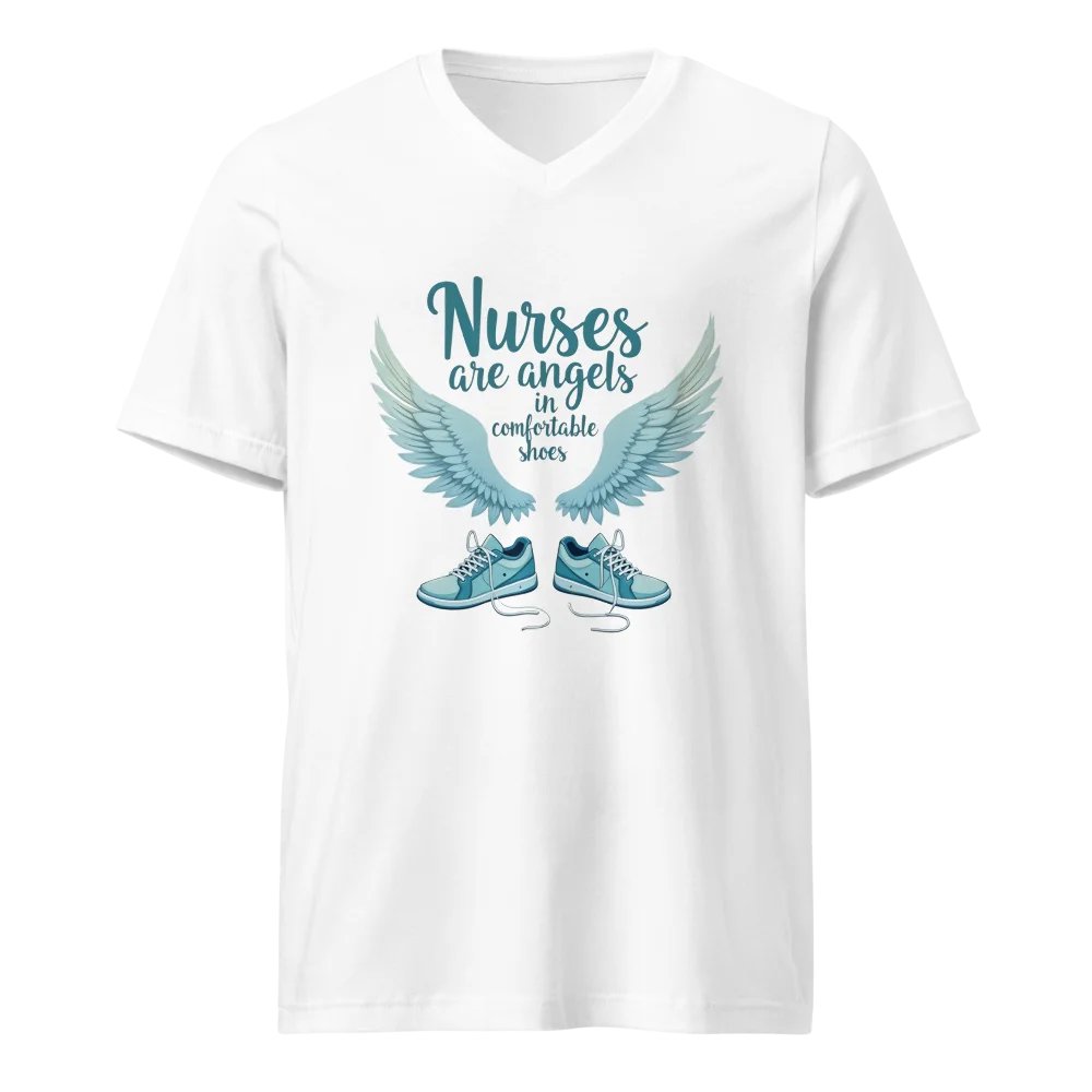 Angel Nurses V-Neck Tee product image (5)