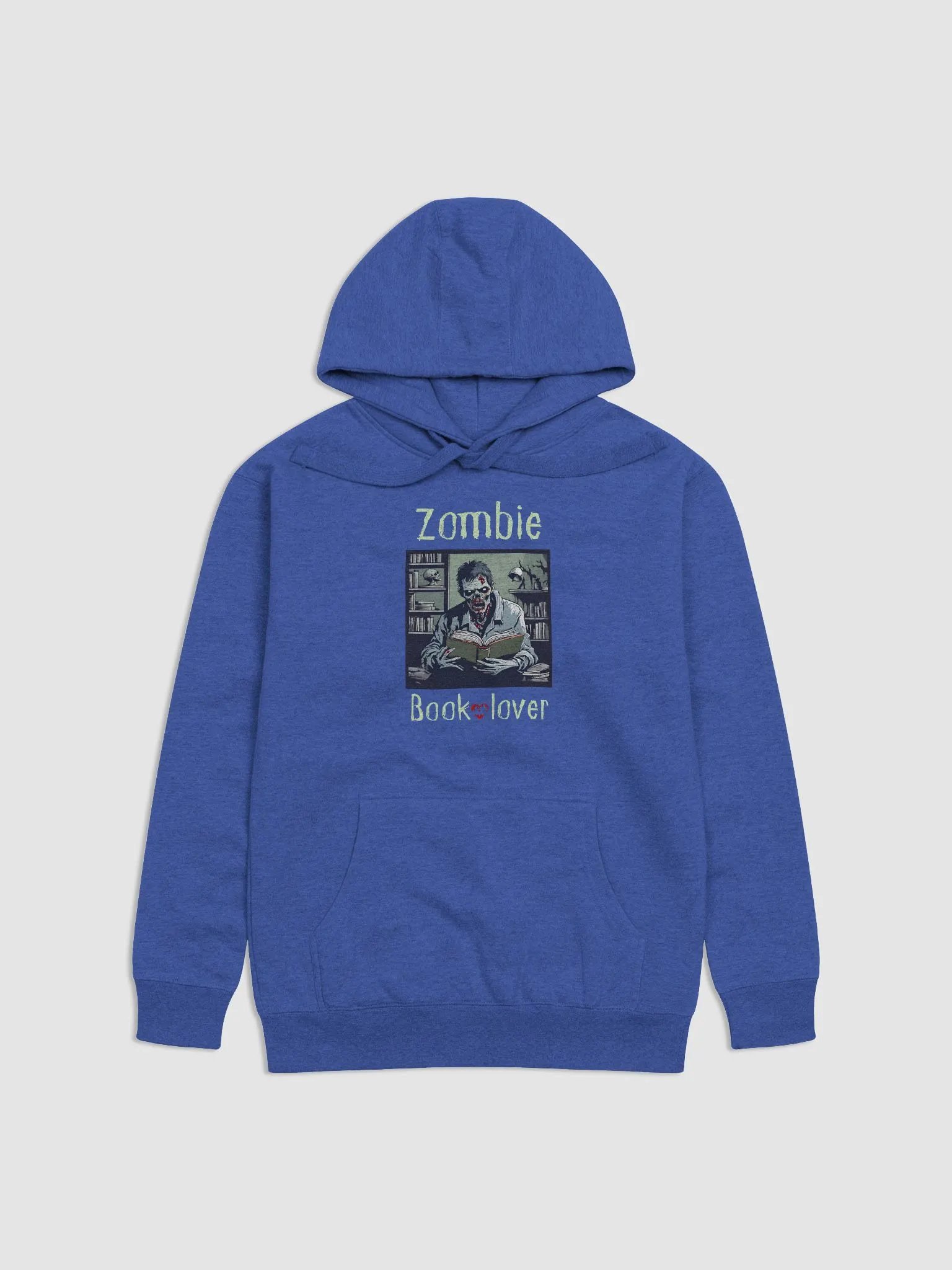 Zombie Book Lover - Royal Blue Unisex Hoodie product image (1)