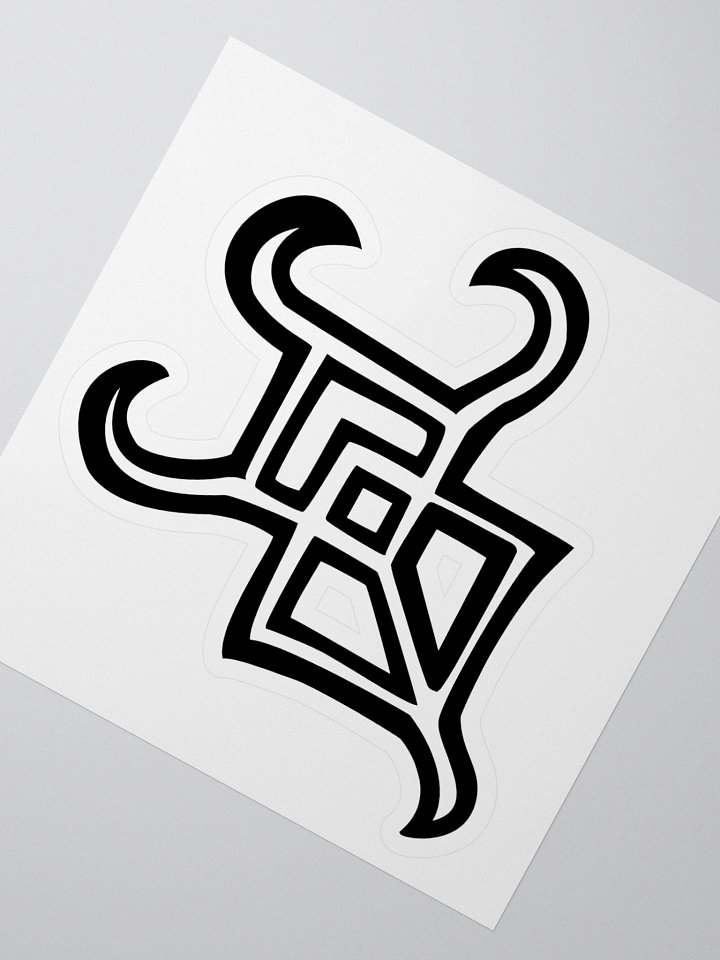 4x4 Sticker - Whispers Untamed Logo (Black) product image (2)