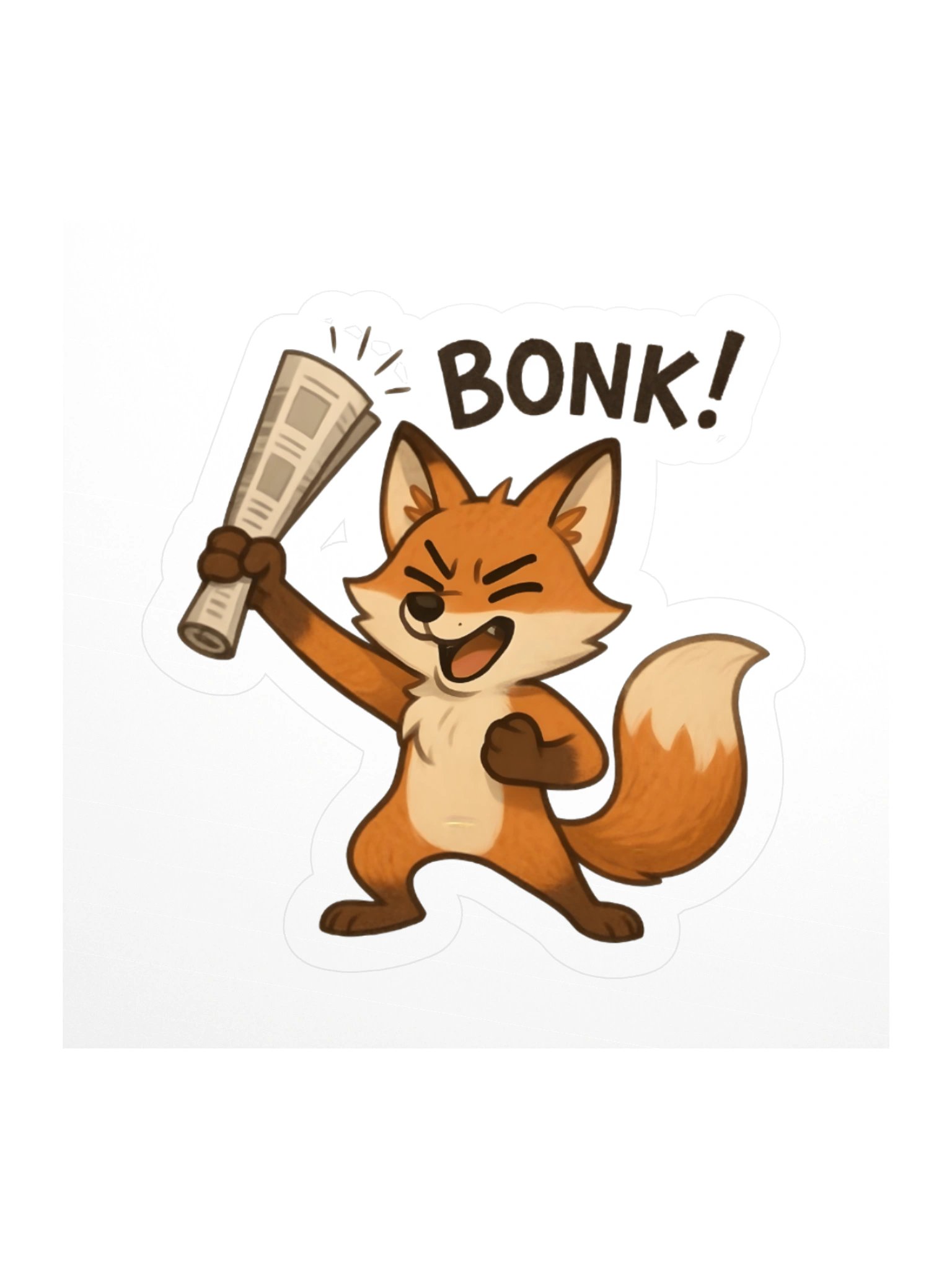 "BONK!" ~ Fox | Decal product image (1)