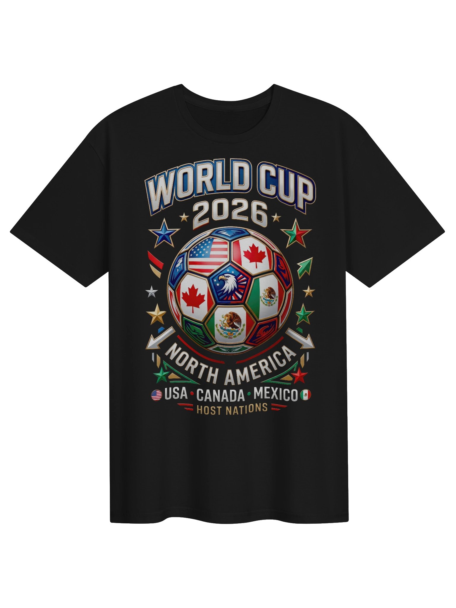 World Cup 2026 Host Nations Graphic Tee product image (1)