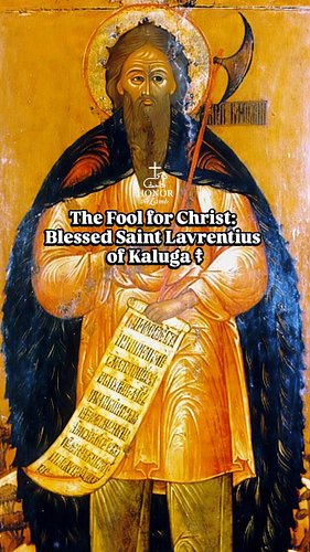 The Fool for Christ: Blessed Lavrentius of Kaluga ☦︎
​Today, the Church remembers Blessed Lavrentius (Lawrence) of Kaluga, a ...