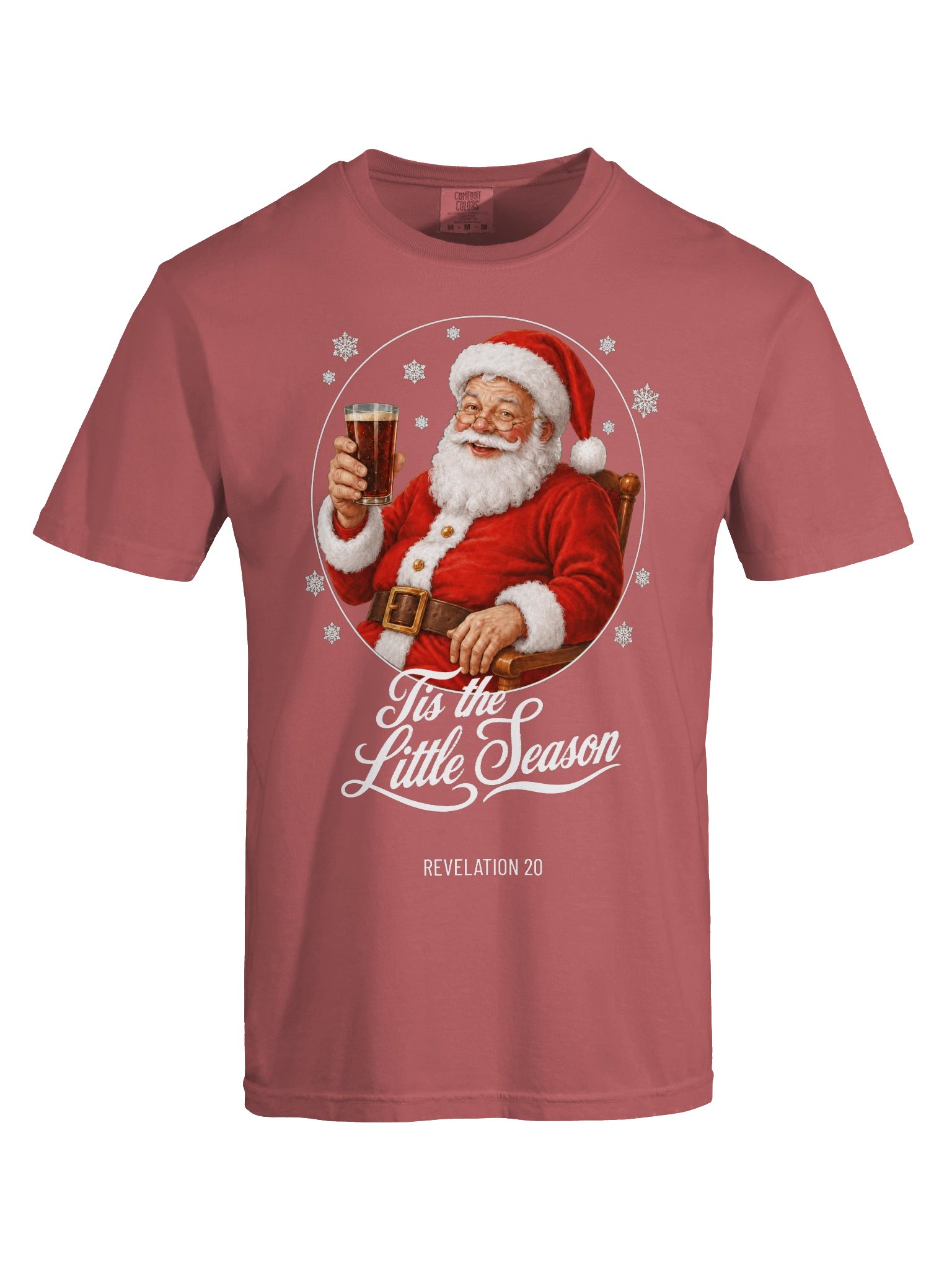 ’Tis the Little Season T-Shirt – Vintage Santa Christmas Design product image (4)