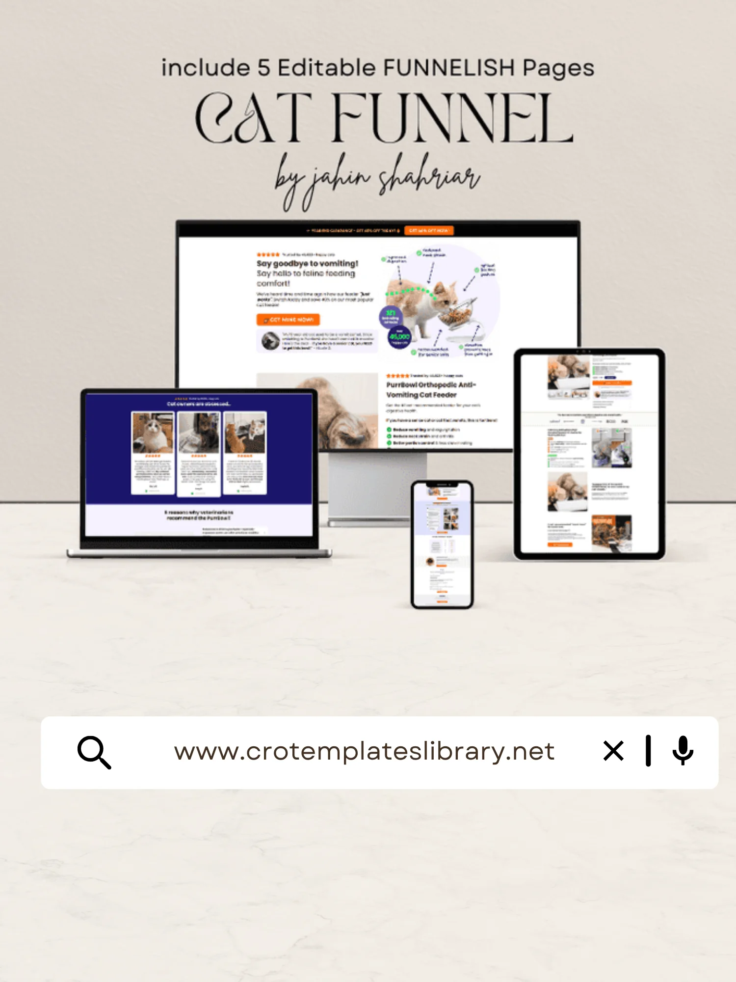 PurrHeaven Cat Product Funnelish Templates product image (1)