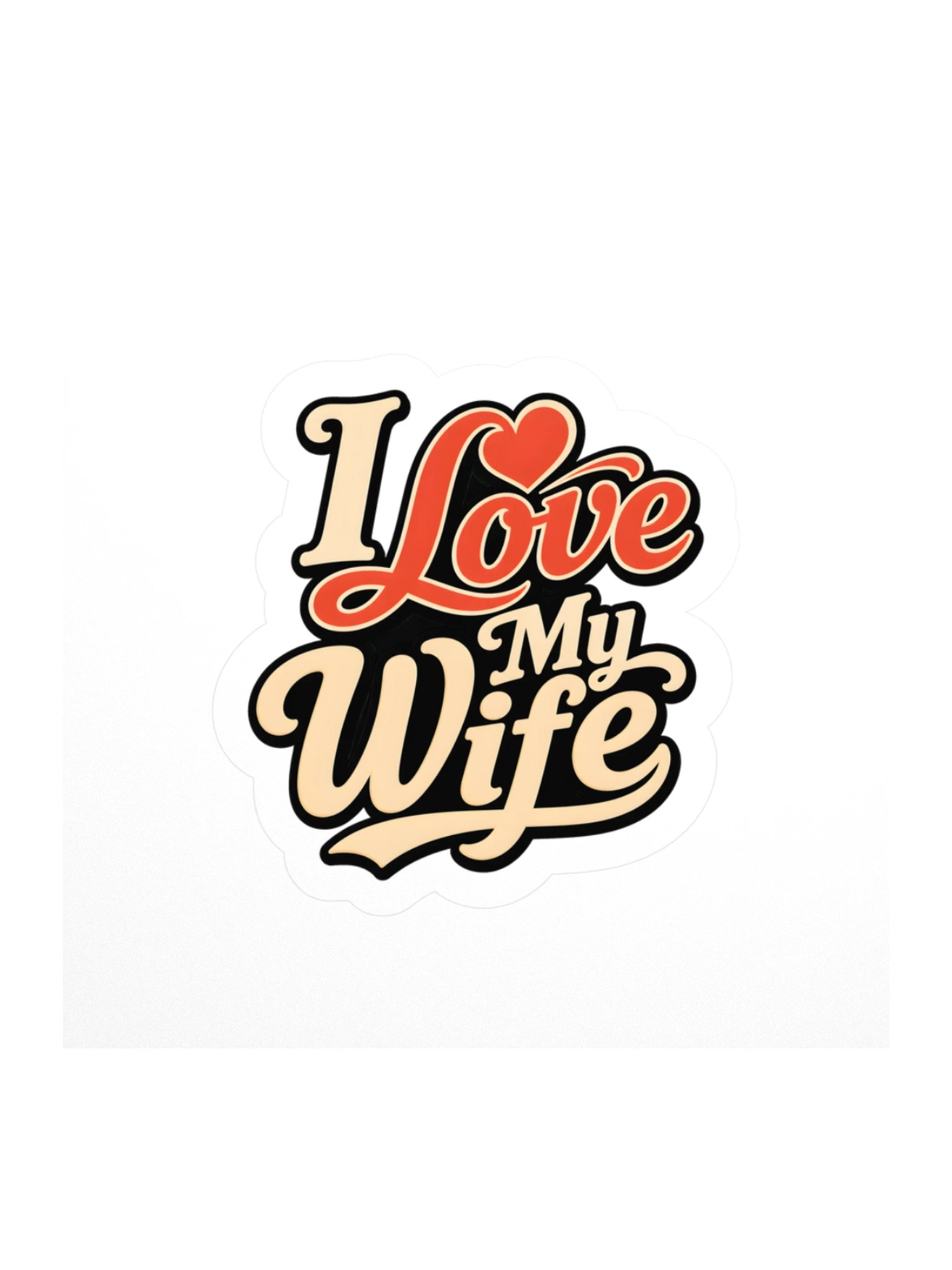 I Love My Wife Sticker product image (1)