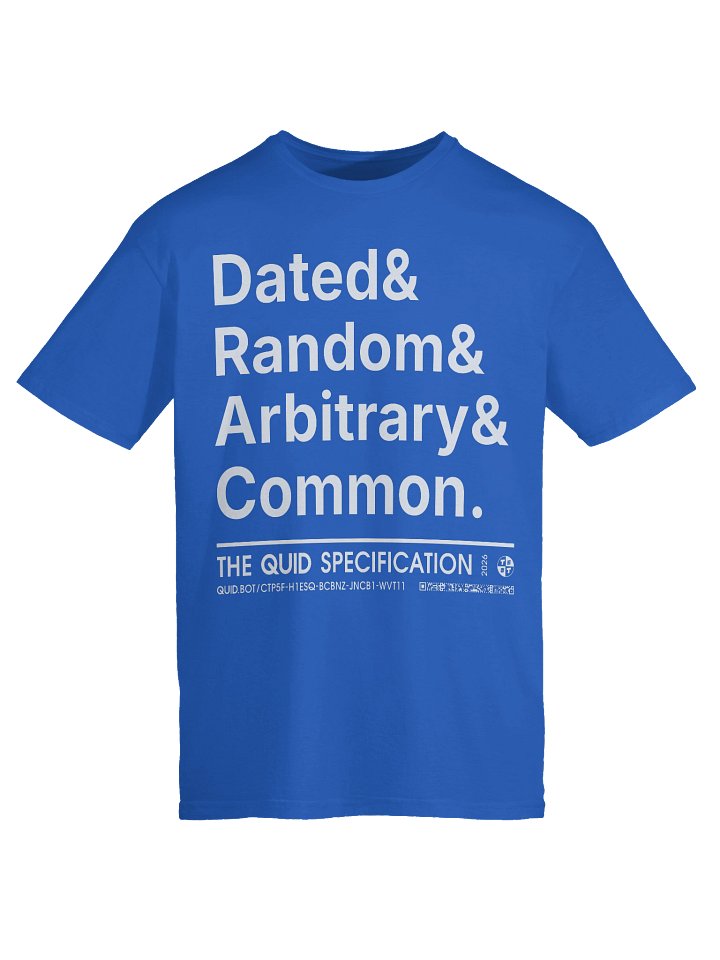 QUID D&R&A&C Tee (Bright-Upon-Dark / Blank Back) product image (2)