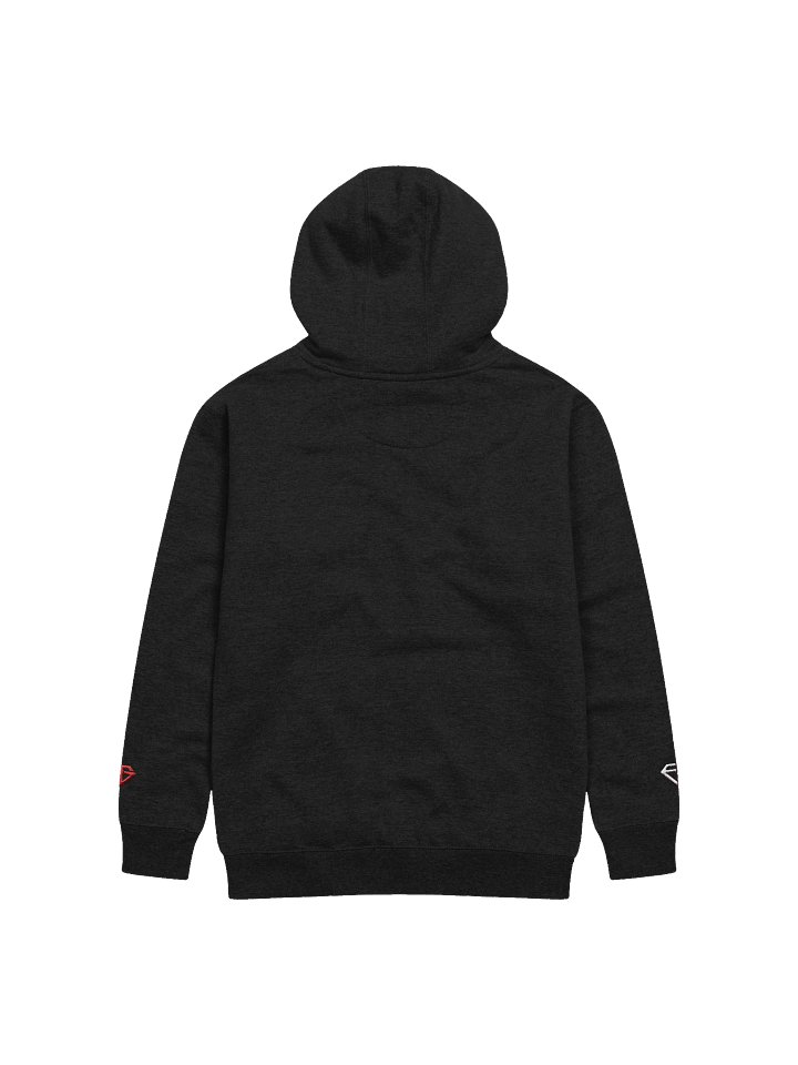 Embroday Evil Gaming Hoodie – Signature Evil Logo on Wrists/ Geometric Unisex Hoodie product image (2)