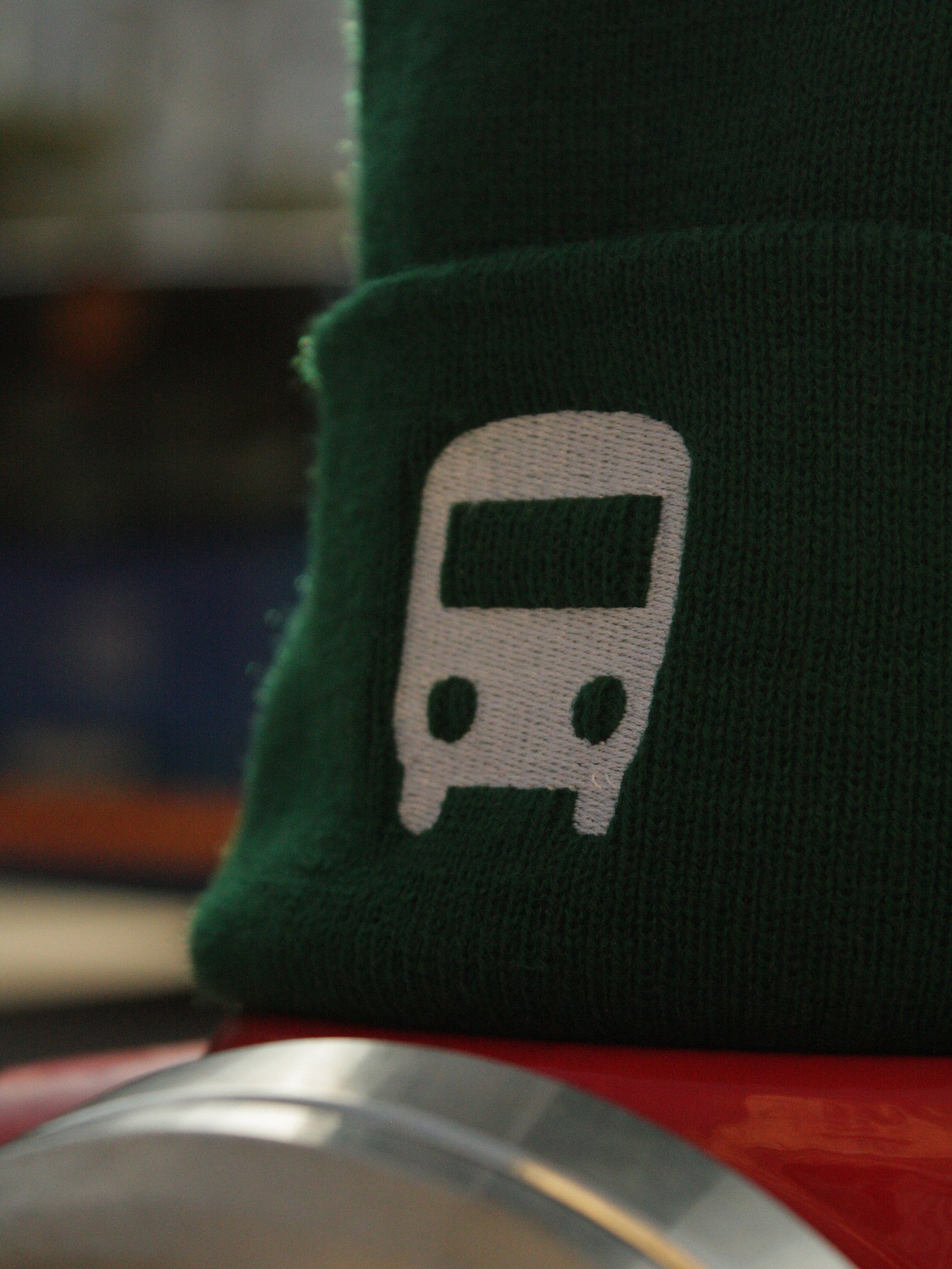 White Bus Beanie product image (4)