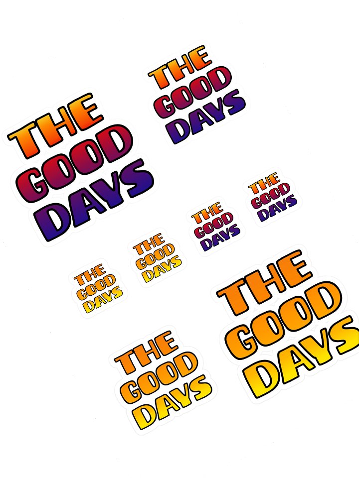 The Good Days Sunrise Sunset Sticker Sheet product image (1)