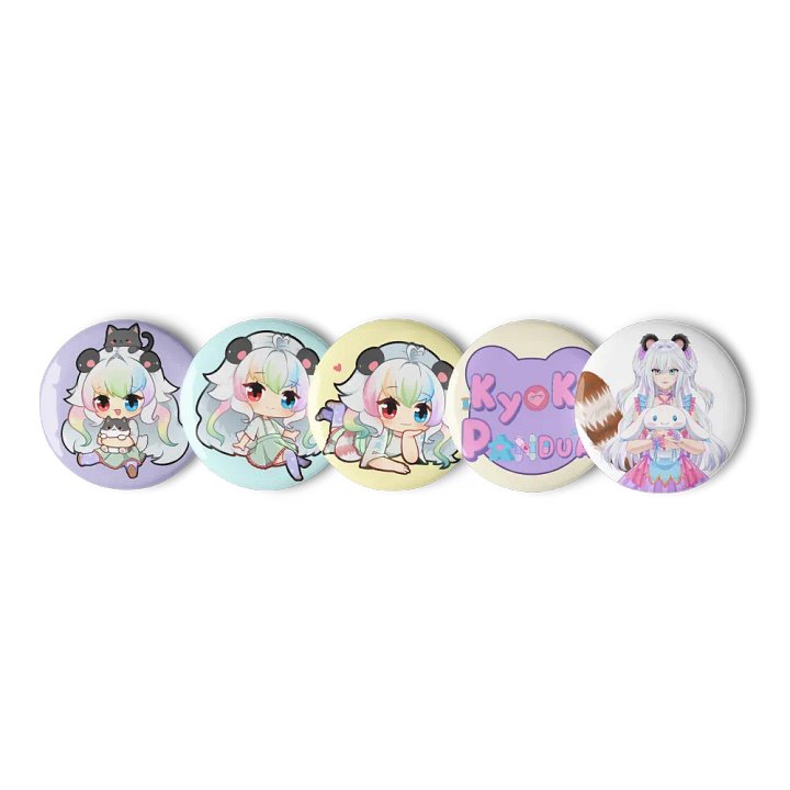 Kyoko Pandua Can Badge Set product image (1)