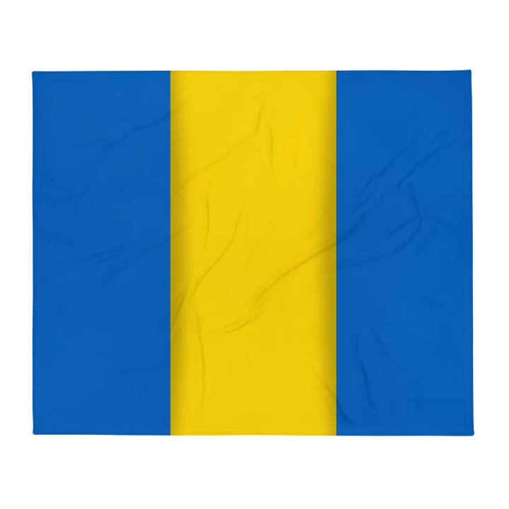 Blue Yellow Flag Colored Blanket product image (2)