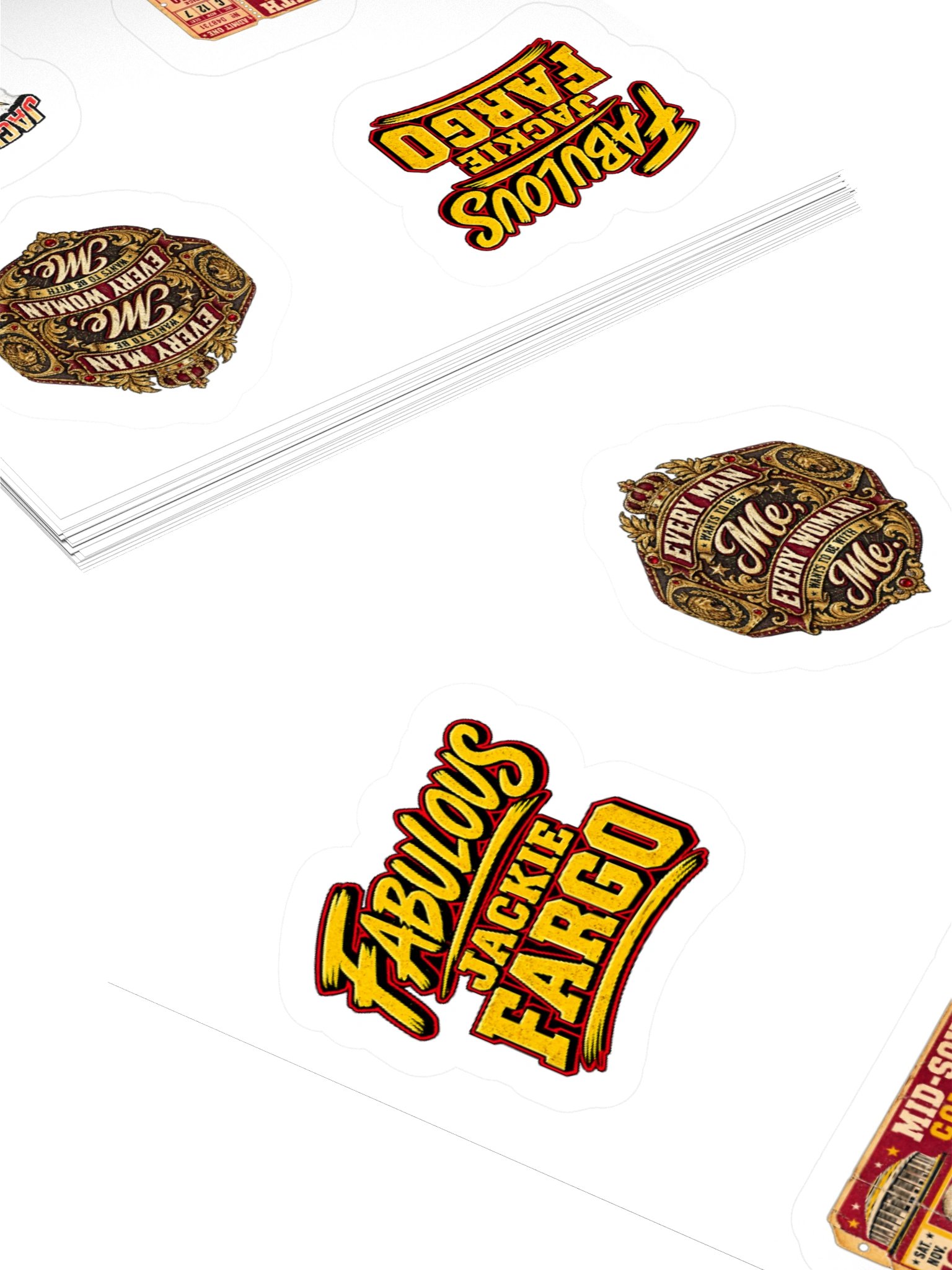 Jackie Fargo Kiss Cut Sticker Set product image (12)