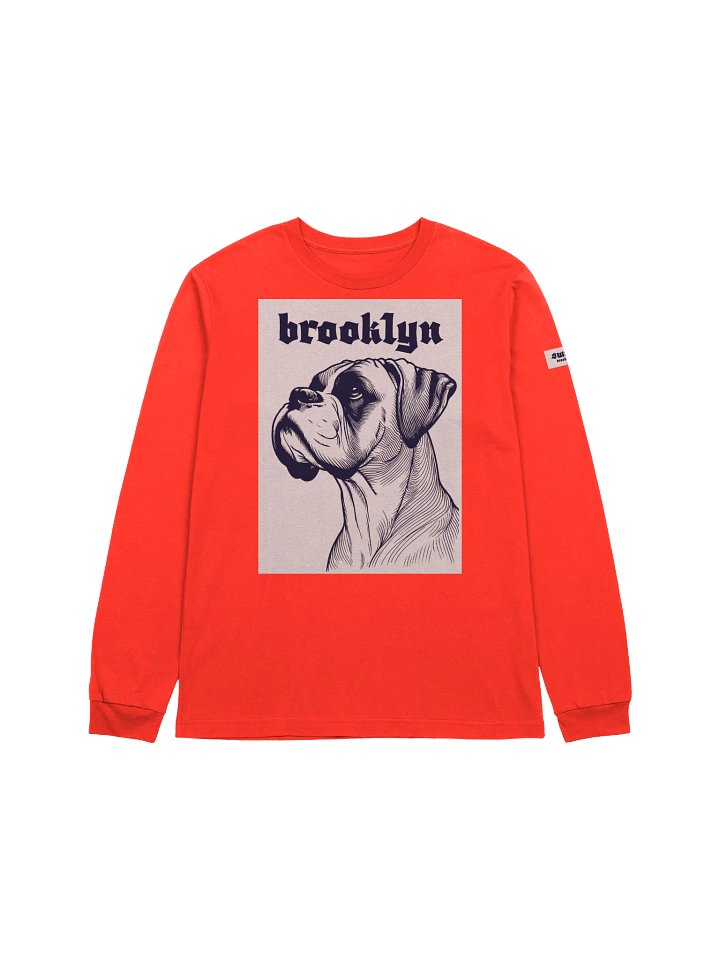 Brooklyn Boxer Dog Bella+Canvas Supersoft Unisex long sleeve t-shirt product image (17)
