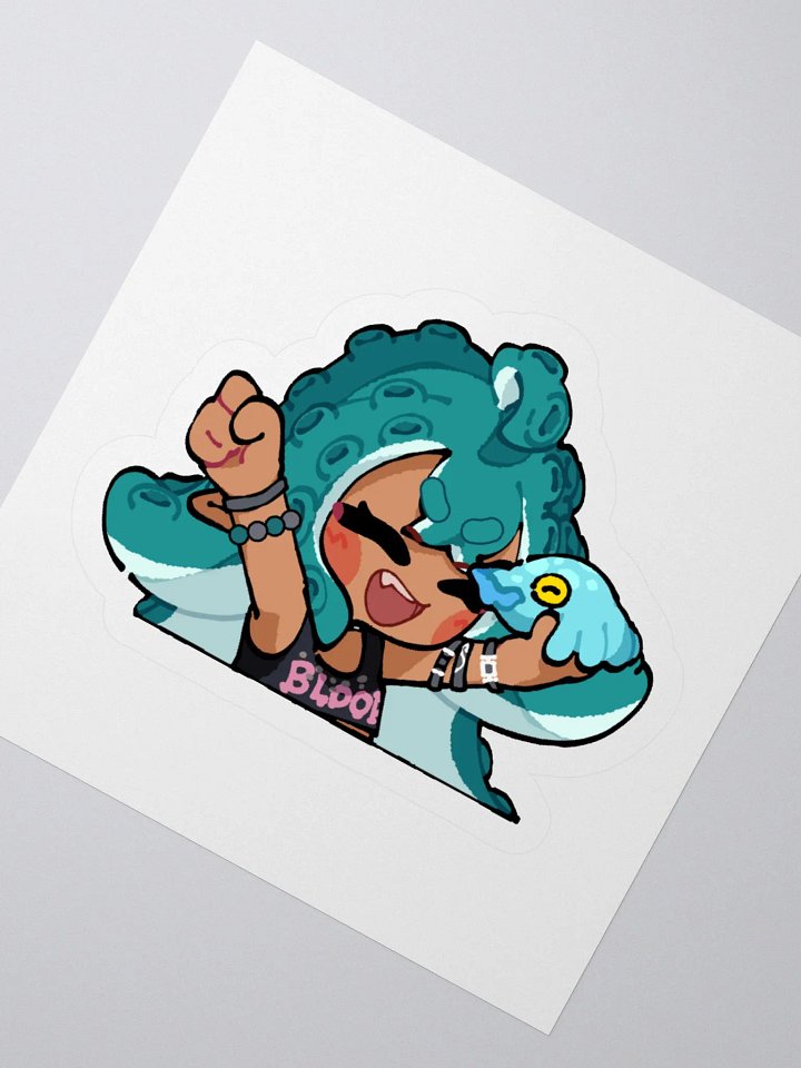 Kawaii Squid Sticker product image (6)