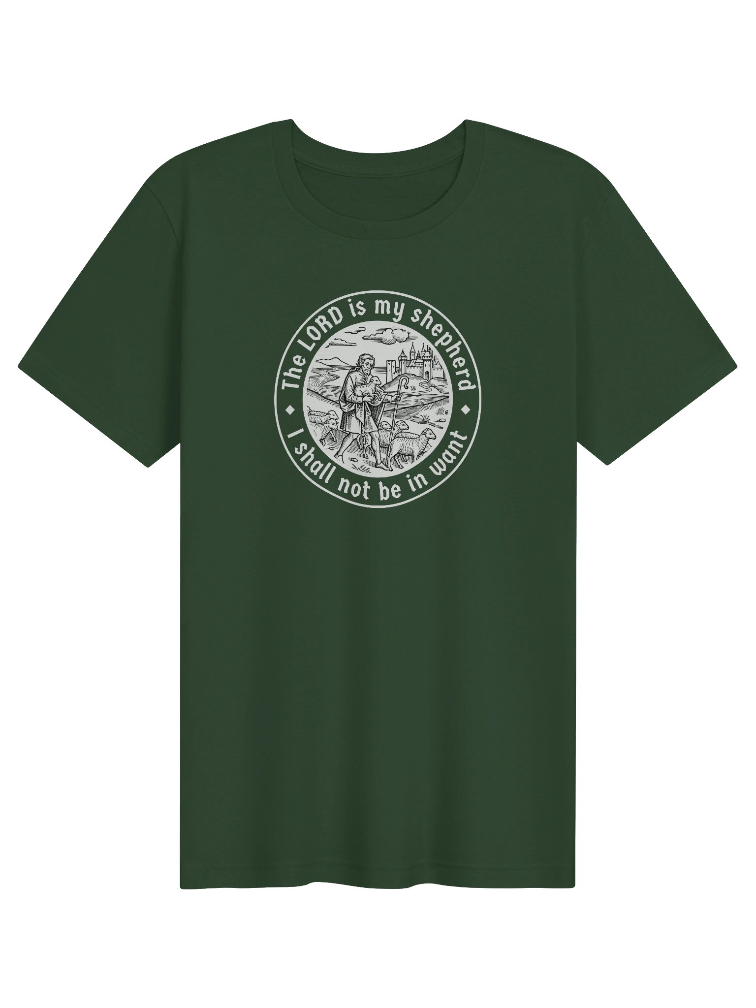 T-Shirt with "The LORD is my shepherd" product image (1)