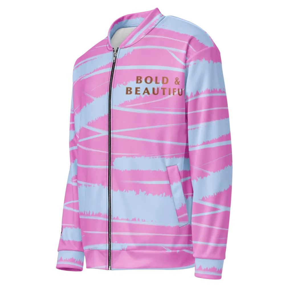 Vibrant Brush Strokes All-Over Bomber Jacket product image (7)