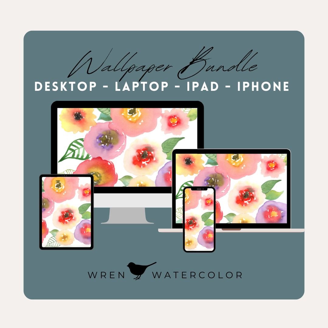 Good Blooms Digital Wallpaper Bundle product image (1)