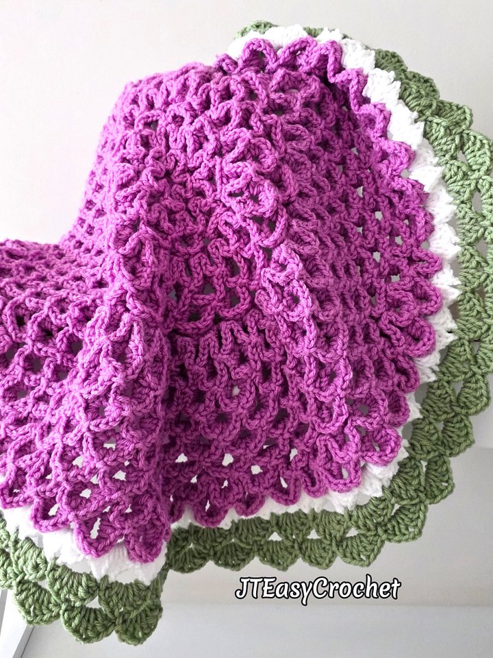 Endless Dahlia Or Watermelon Crochet Pattern & Video | Boho Flower Blanket product image (2)