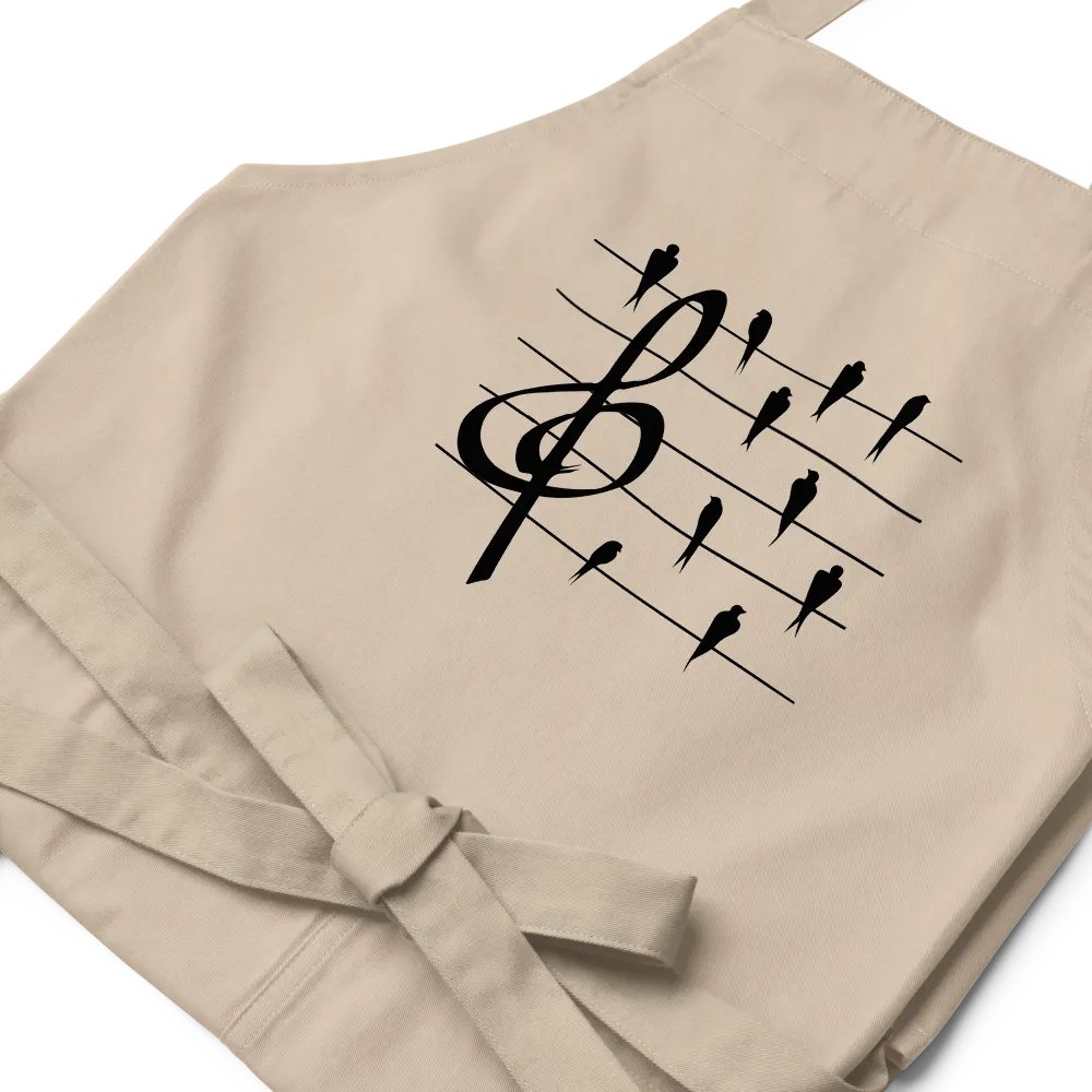Birds on a Wire Cotton Twill Apron product image (2)