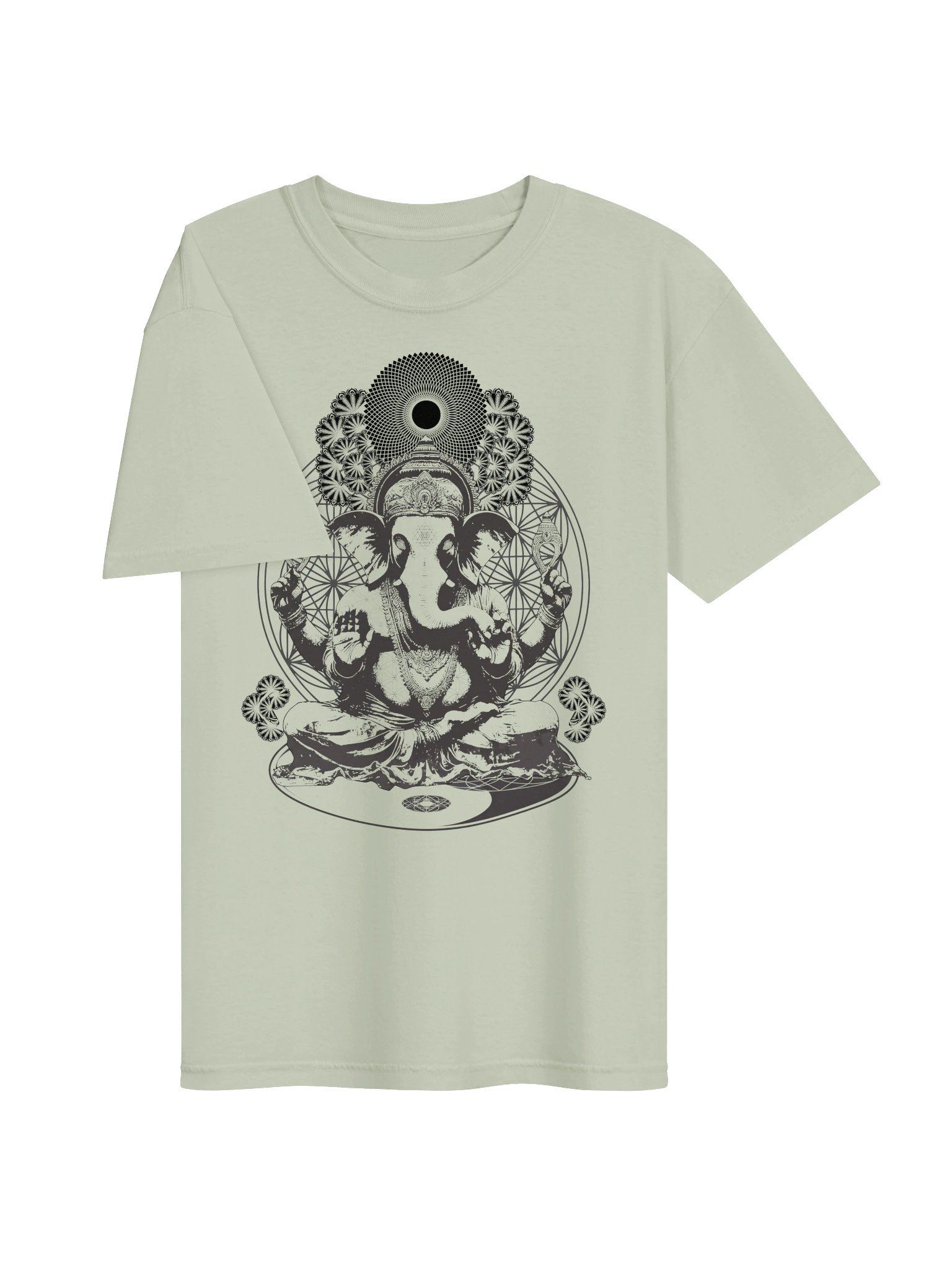 Lord Ganesh Sacred Geometry Unsex Tee product image (7)