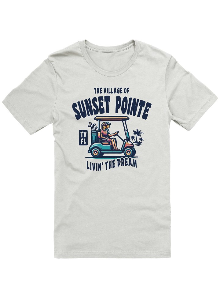 The Village of Sunset Pointe TV FL Golf Cart Design T-Shirt product image (5)