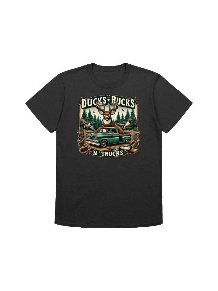 Hunting - Ducks Bucks n' Trucks - Vintage Outdoor Adventure Graphic T-Shirt product image (3)