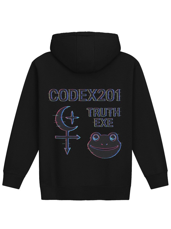 CODEX201 TRUTH EXE Neon Glitch Hoodie product image (6)