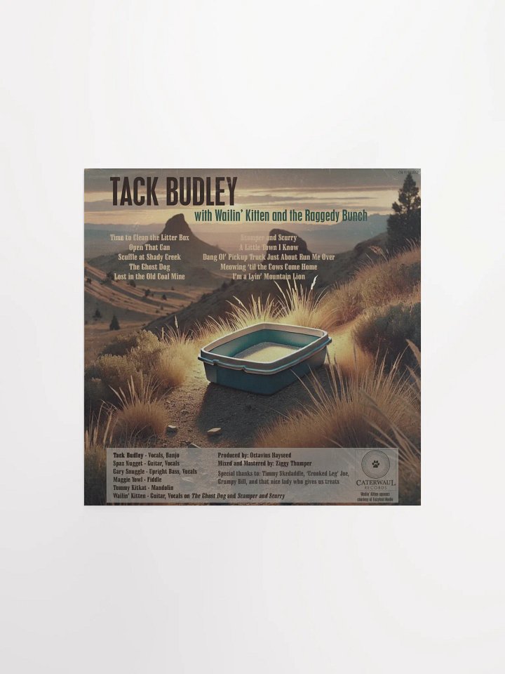 Tack Budley poster - Album jacket (back) - 12