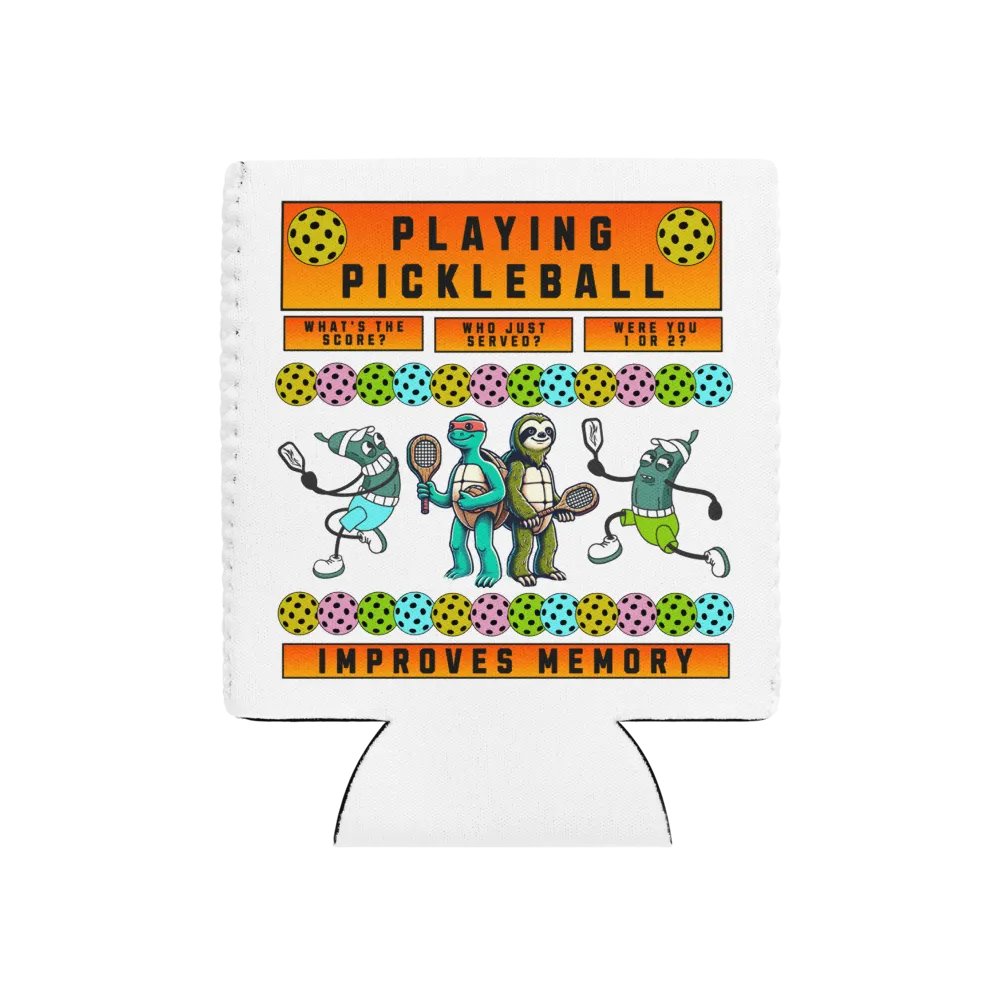 Playing Pickleball Improves Memory Can Cooler Set product image (1)