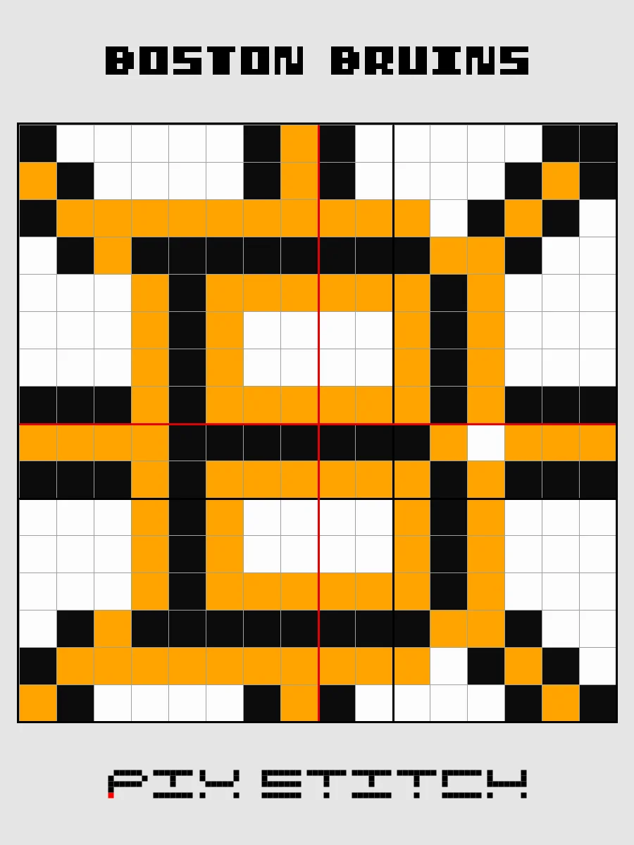 Boston Bruins Pixel Art product image (2)