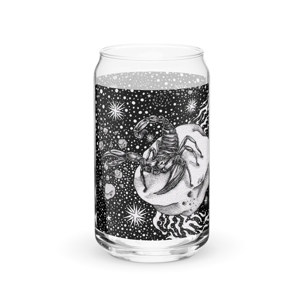 Scorpio Zodiac Can-Shaped Glass product image (1)