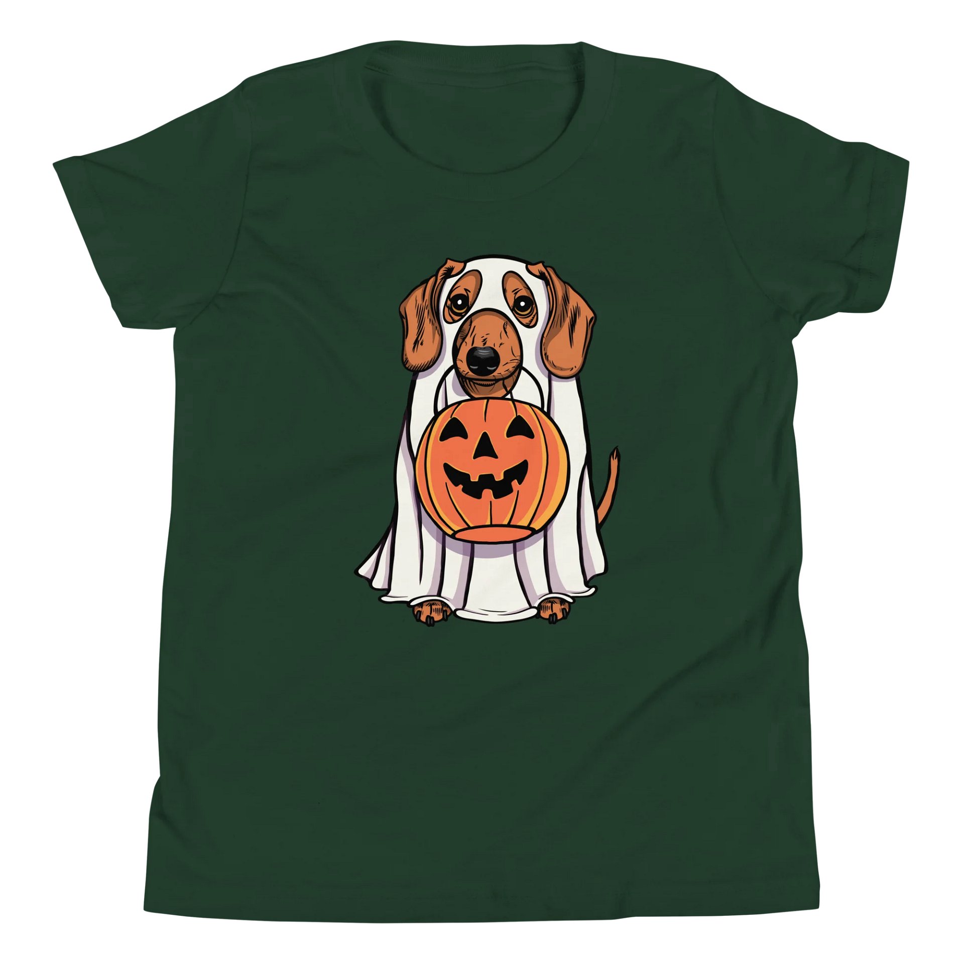 Halloween Dachshund(Tan) Youth T-Shirt product image (5)