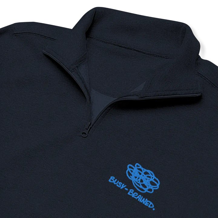 BUSY-BRAINED (aqua) embroidered quarter zip product image (12)