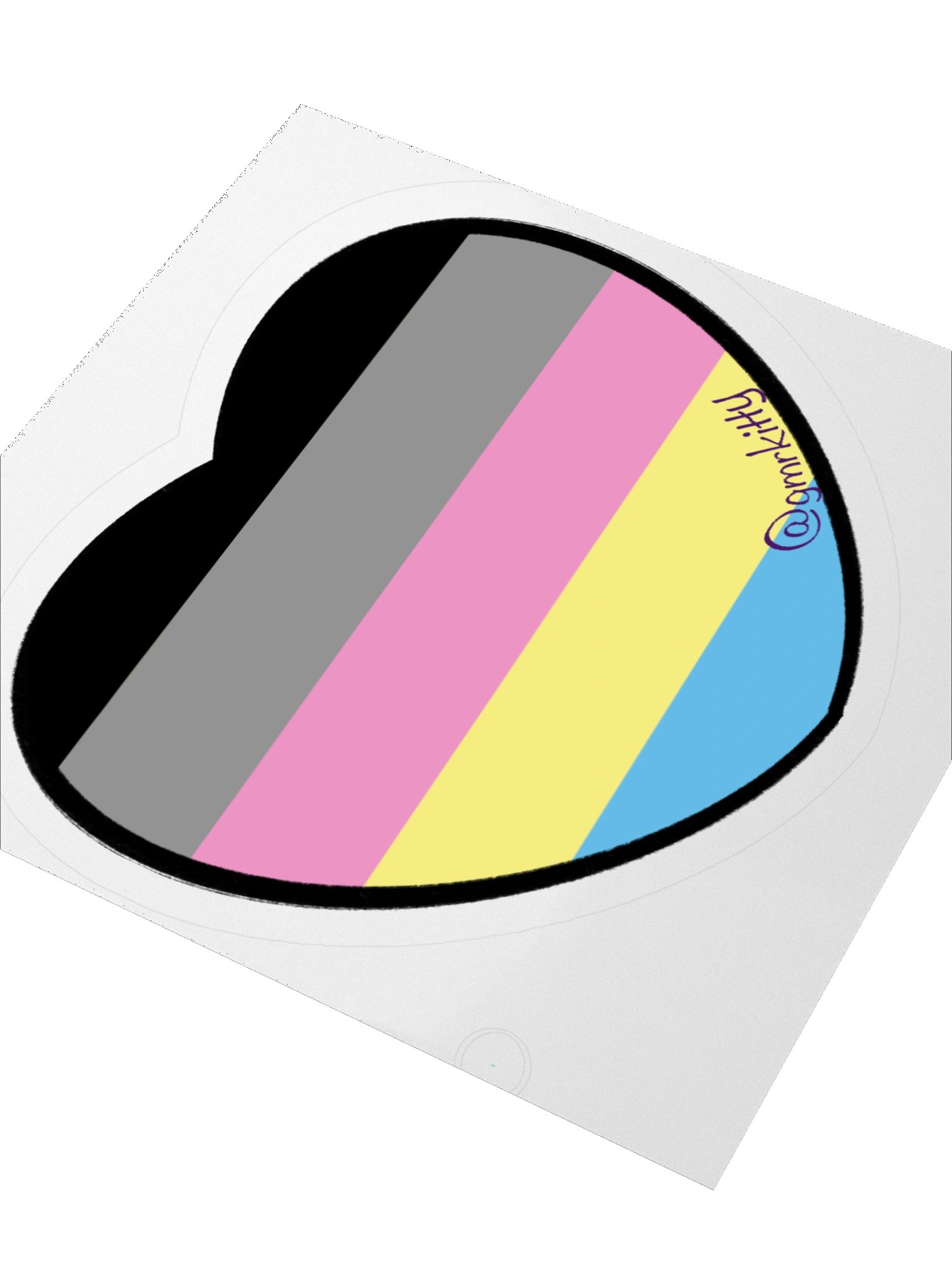 Polygender Pride Heart Sticker product image (9)