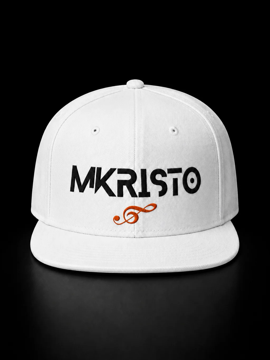 White Mkristo Logo Snapback Cap product image (1)