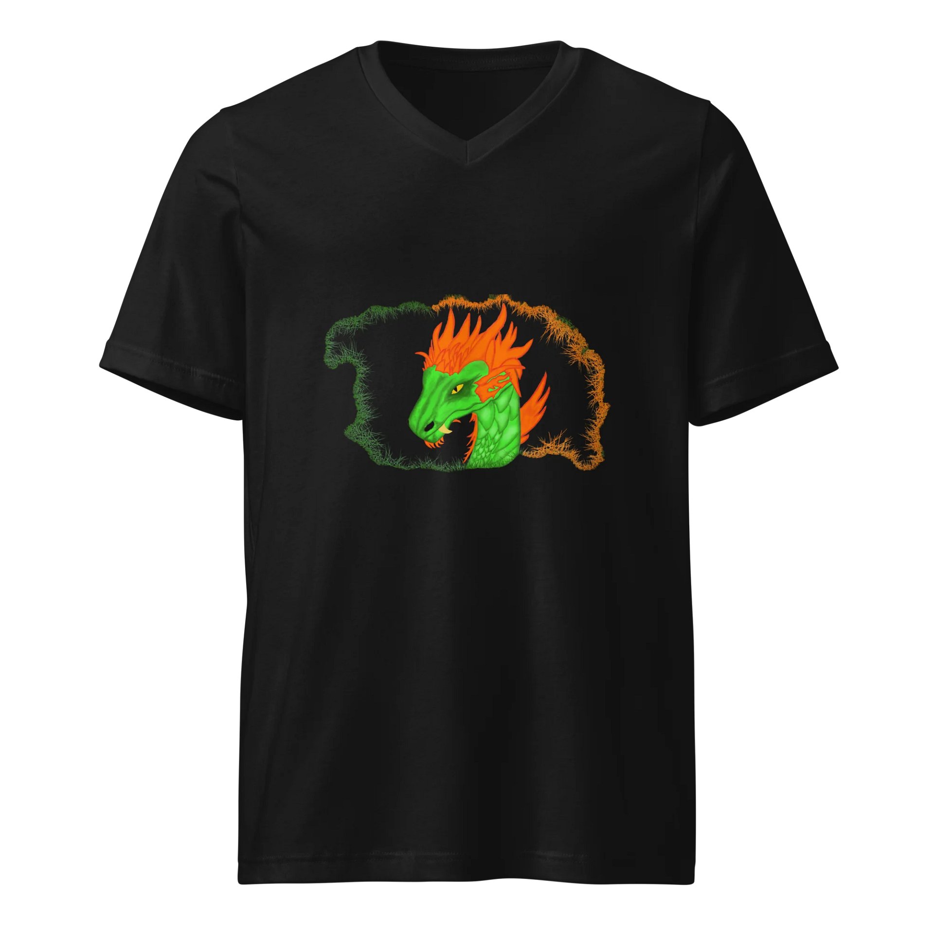 Dragon's Blaze V-Neck Tee product image (1)