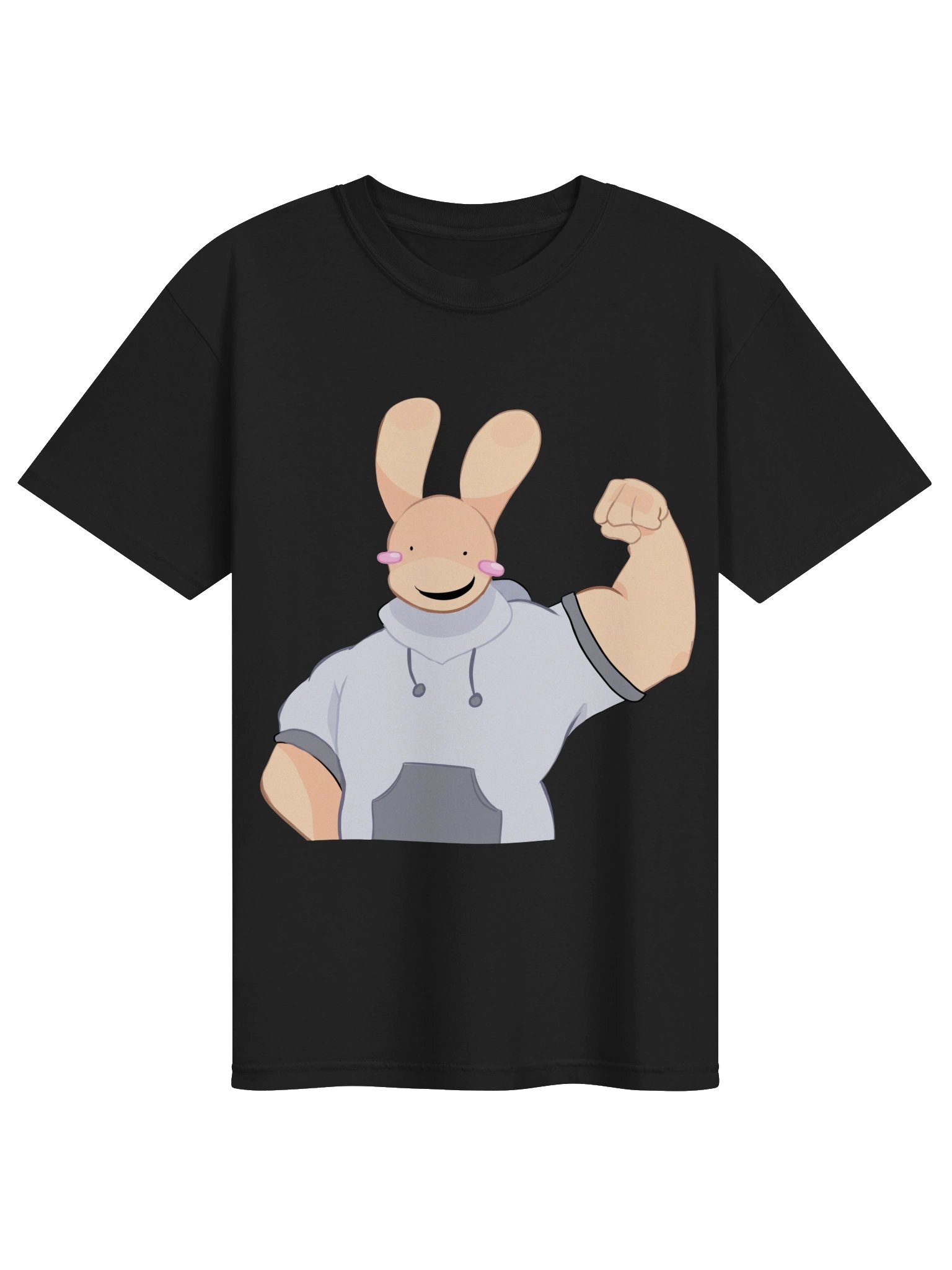 Flex Bunny T-Shirt – Funny Confident Energy Unisex Tee product image (9)