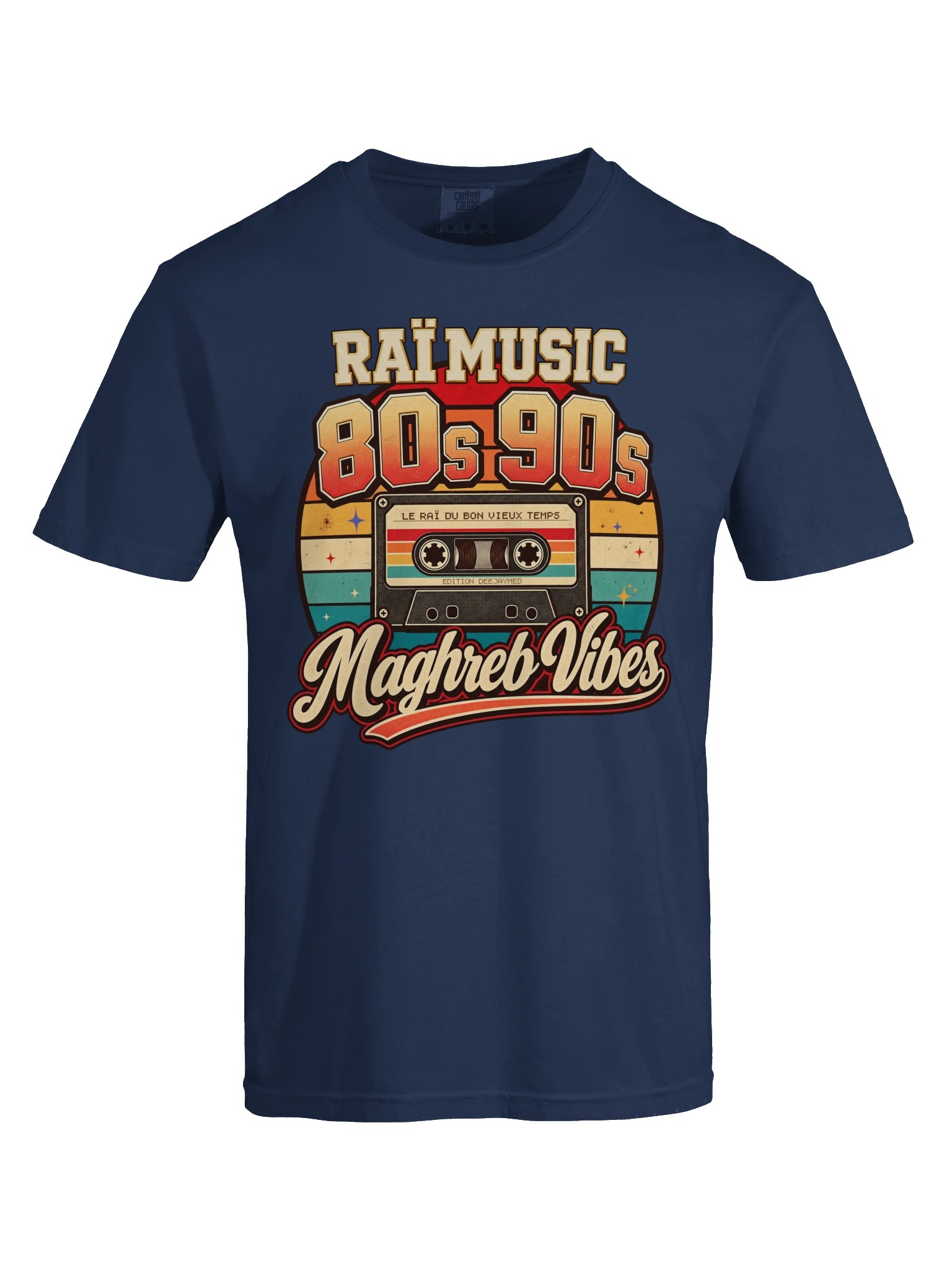 T-shirt Vintage Raï Music – Maghreb Vibes (Édition Cassette Rétro) product image (6)