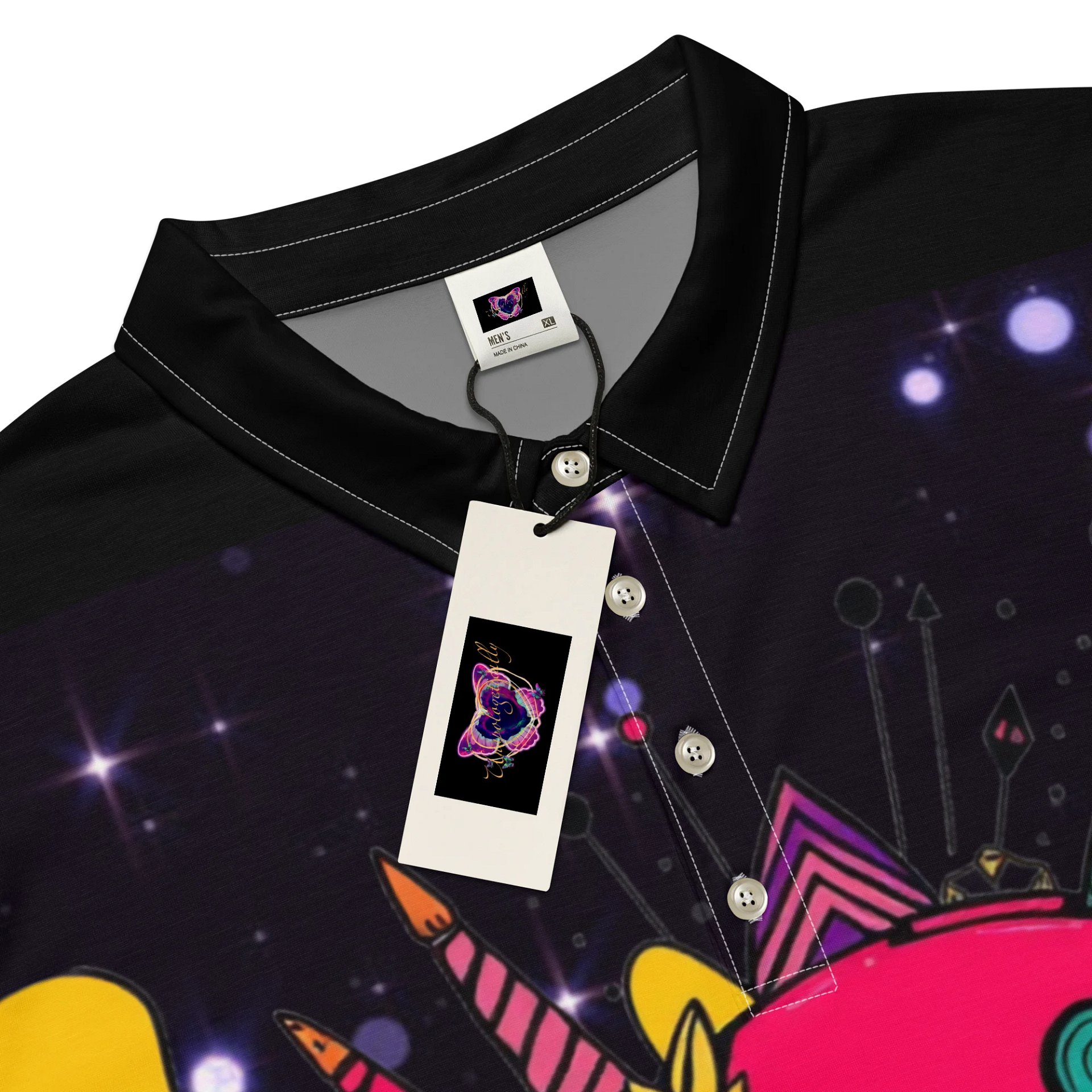 Cosmic Skull Slim Fit Polo product image (4)