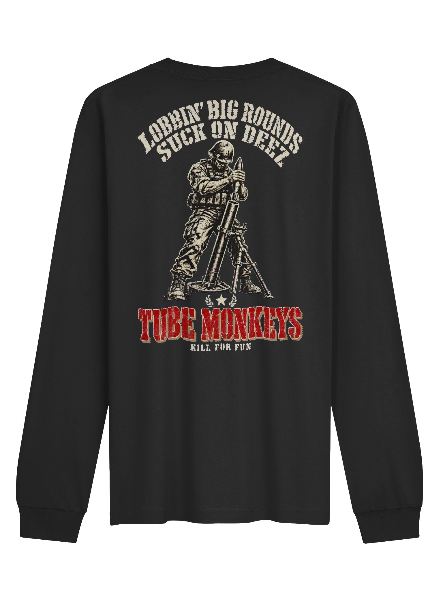 Tube Monkeys "Lobbin' Big Rounds" Mortarman Long Sleeve product image (2)