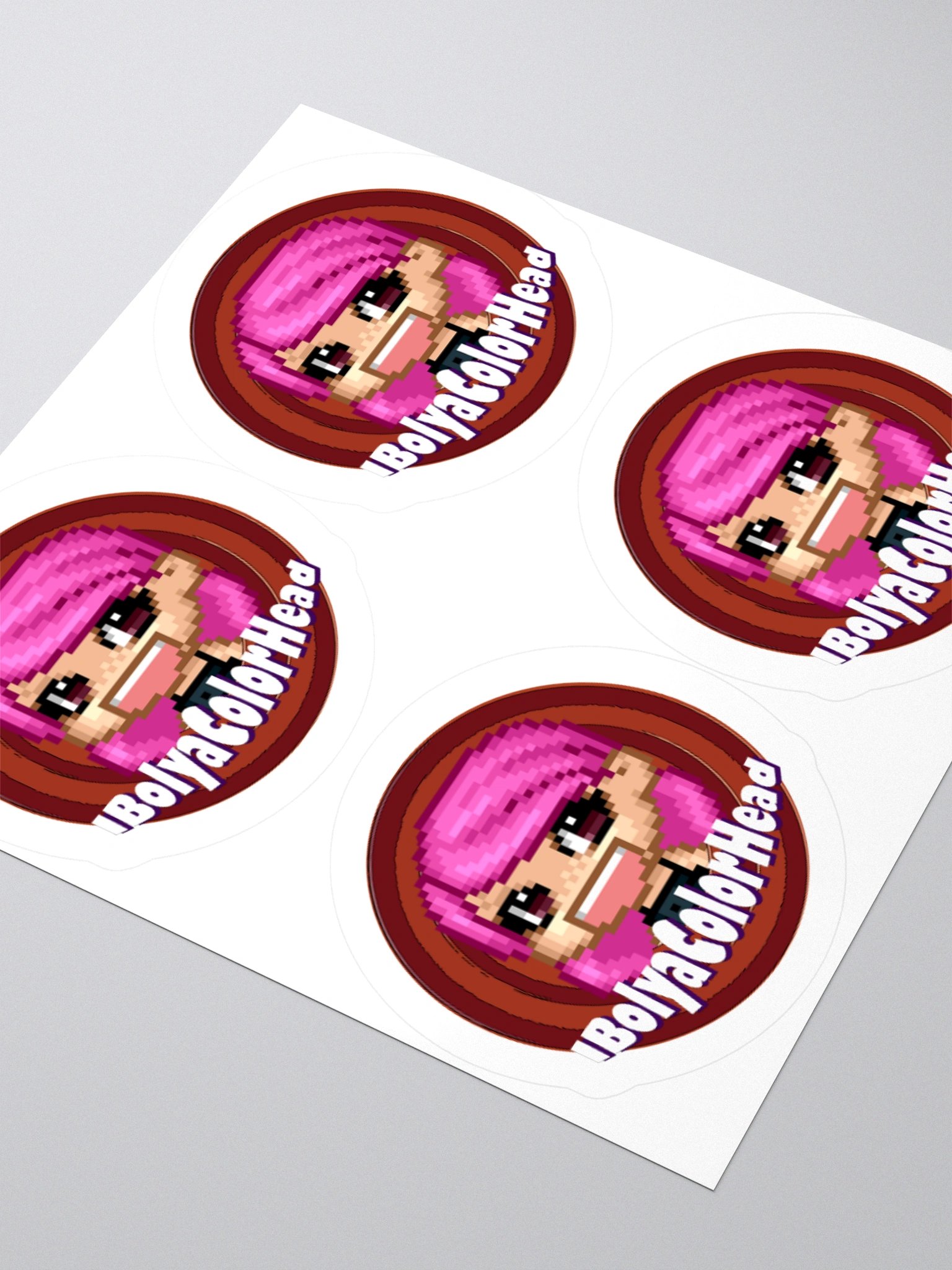 IbolyaColorHead Logo Stickers product image (3)