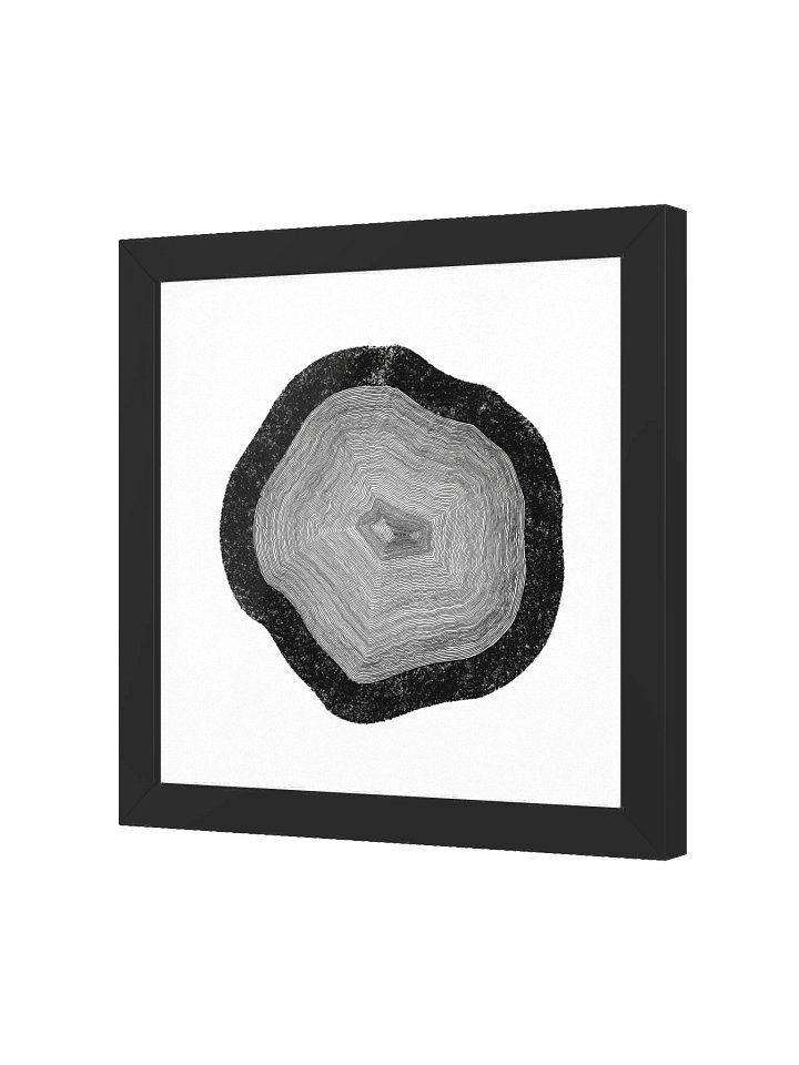 "Layers upon Layers" - Framed Minimalist Art Print - White product image (2)