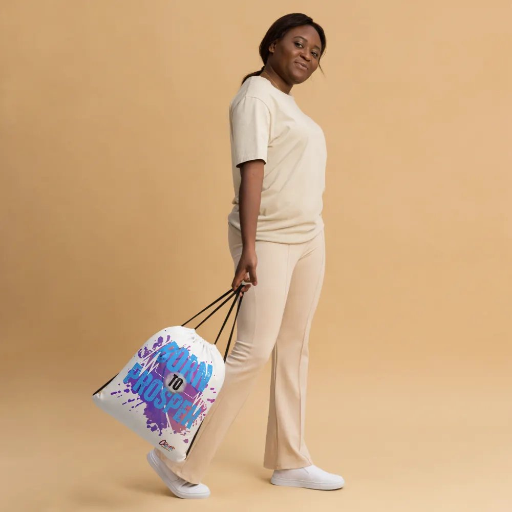 Born to Prosper Full Print Drawstring Bag product image (3)