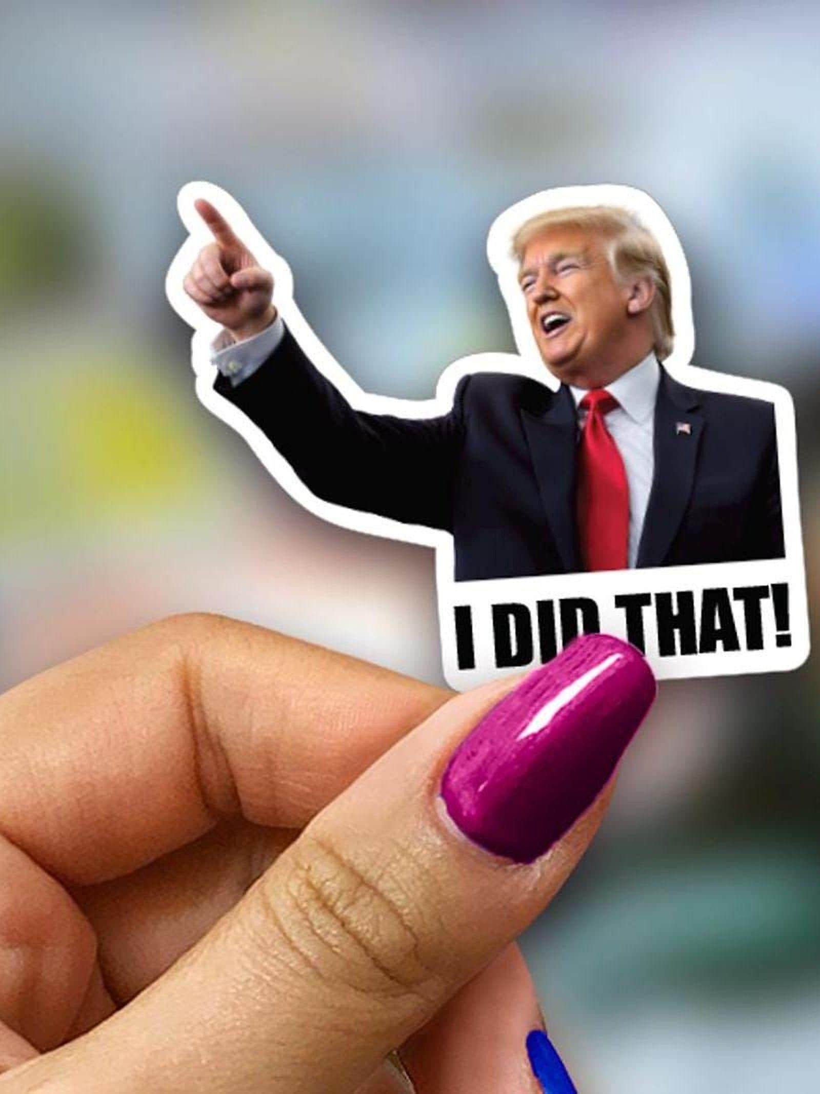 Trump I Did That Stickers, Funny Gas Pump Price Stickers, Bulk Packs 25 to 1000 product image (2)