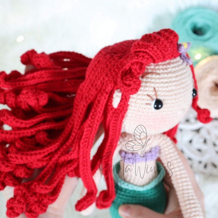Patrón de Amigurumi de Sirenita (Descarga Digital) product image (2)