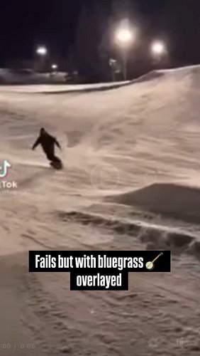 Buddy didn’t clear it. 

#bluegrass #usa #banjo #ski #snowboarding