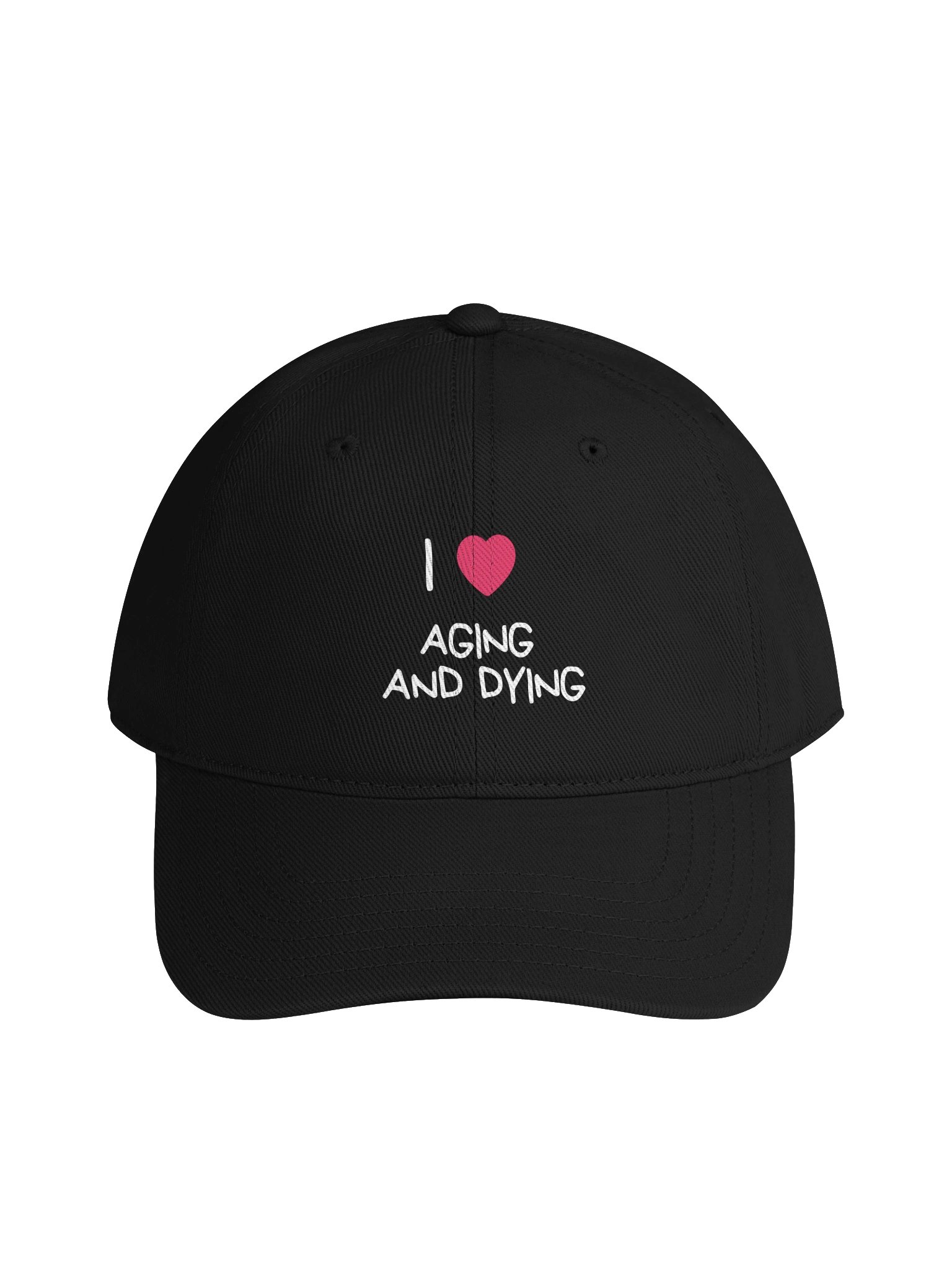 i love aging Baseball Cap product image (1)
