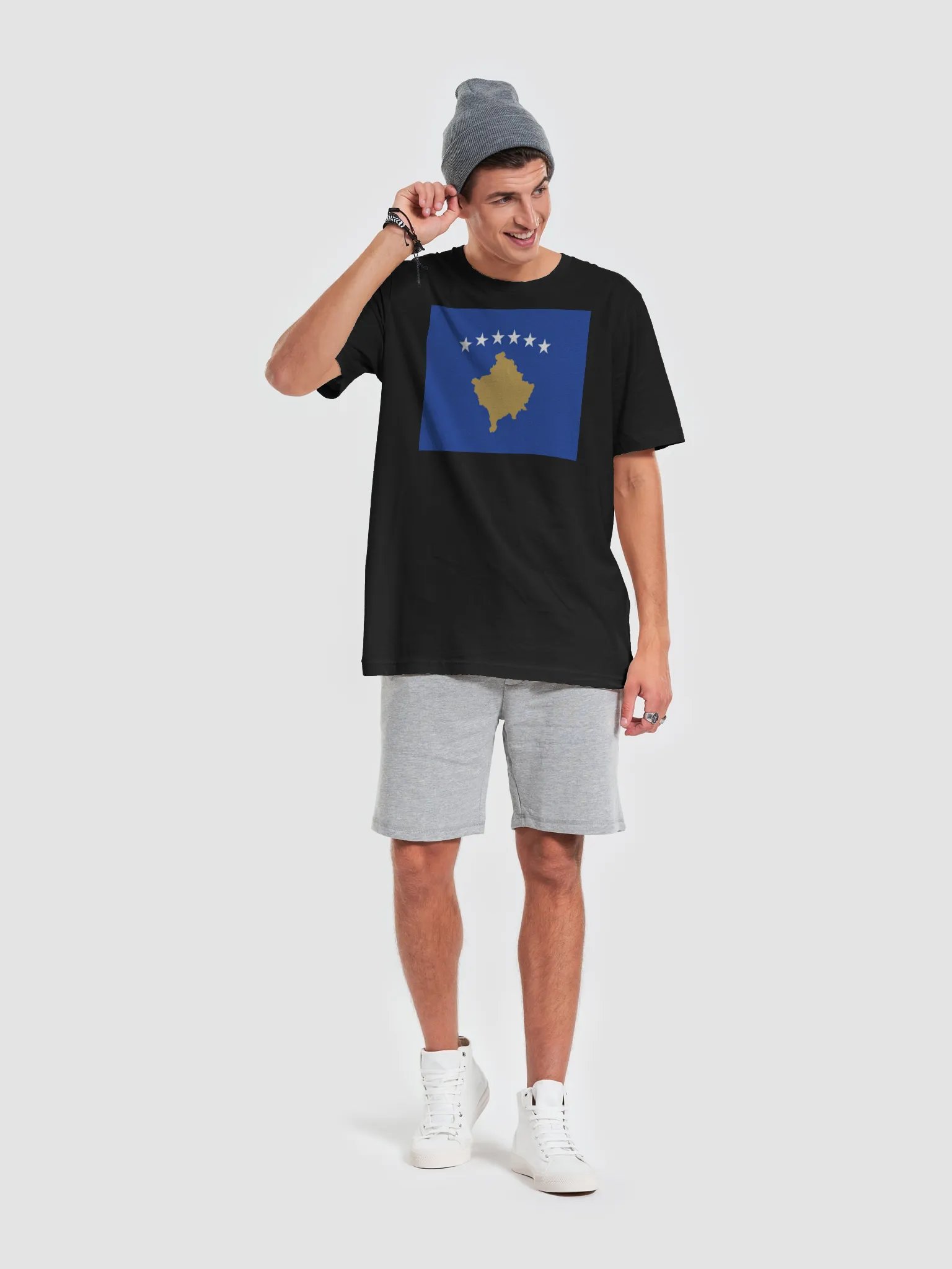 Exclusive Graphic Grove Supersoft Unisex Kosovan Flag T-Shirt product image (2)