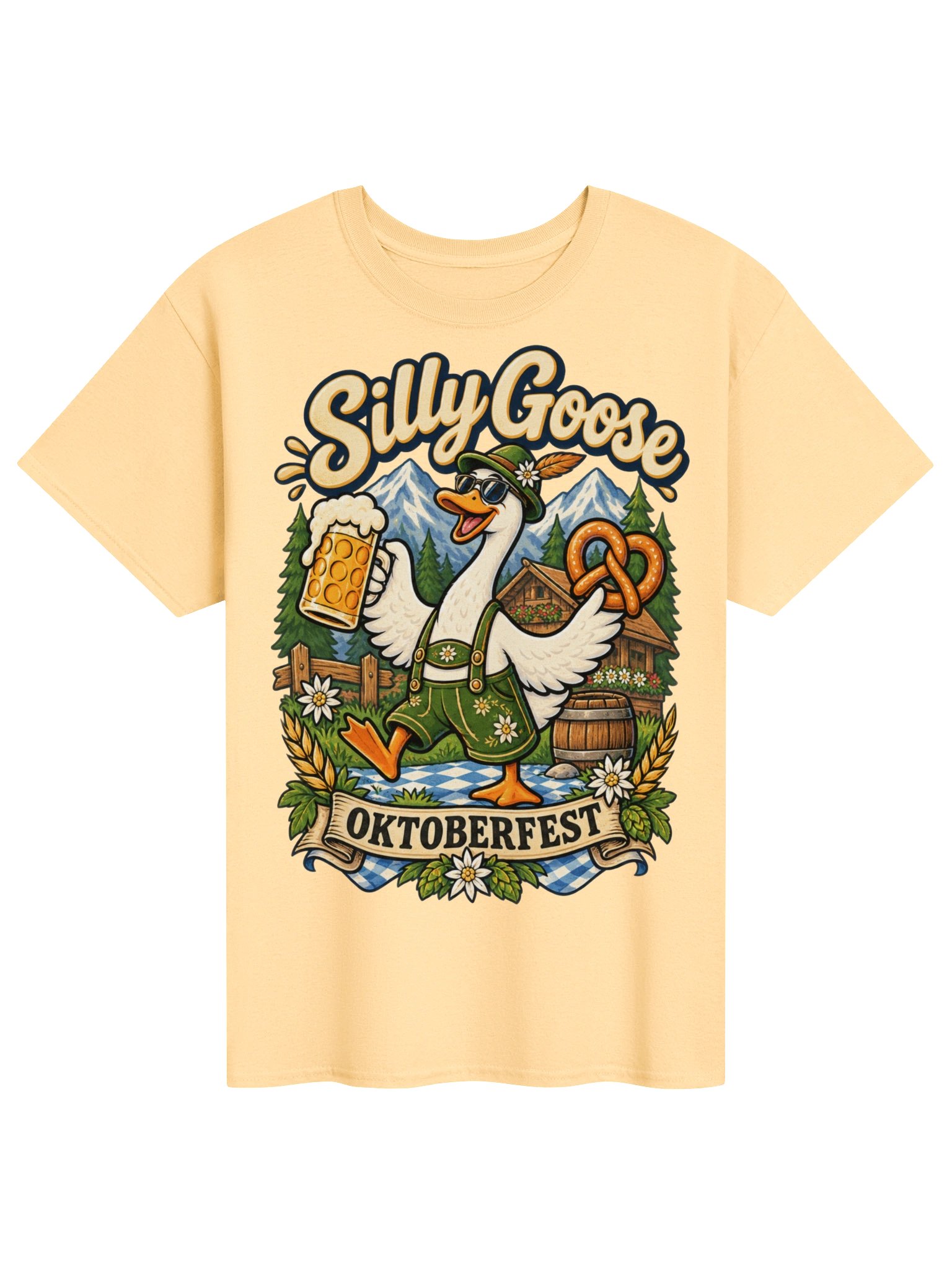 Silly Goose Oktoberfest German Beer Festival Vintage Tee product image (81)
