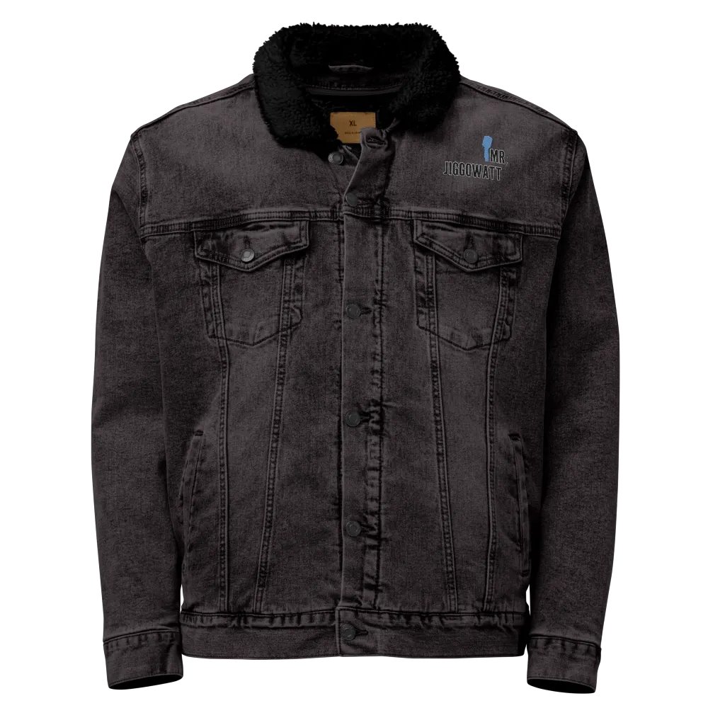 Mr. Jiggowatt Embroidered Unisex Sherpa Denim Jacket product image (1)